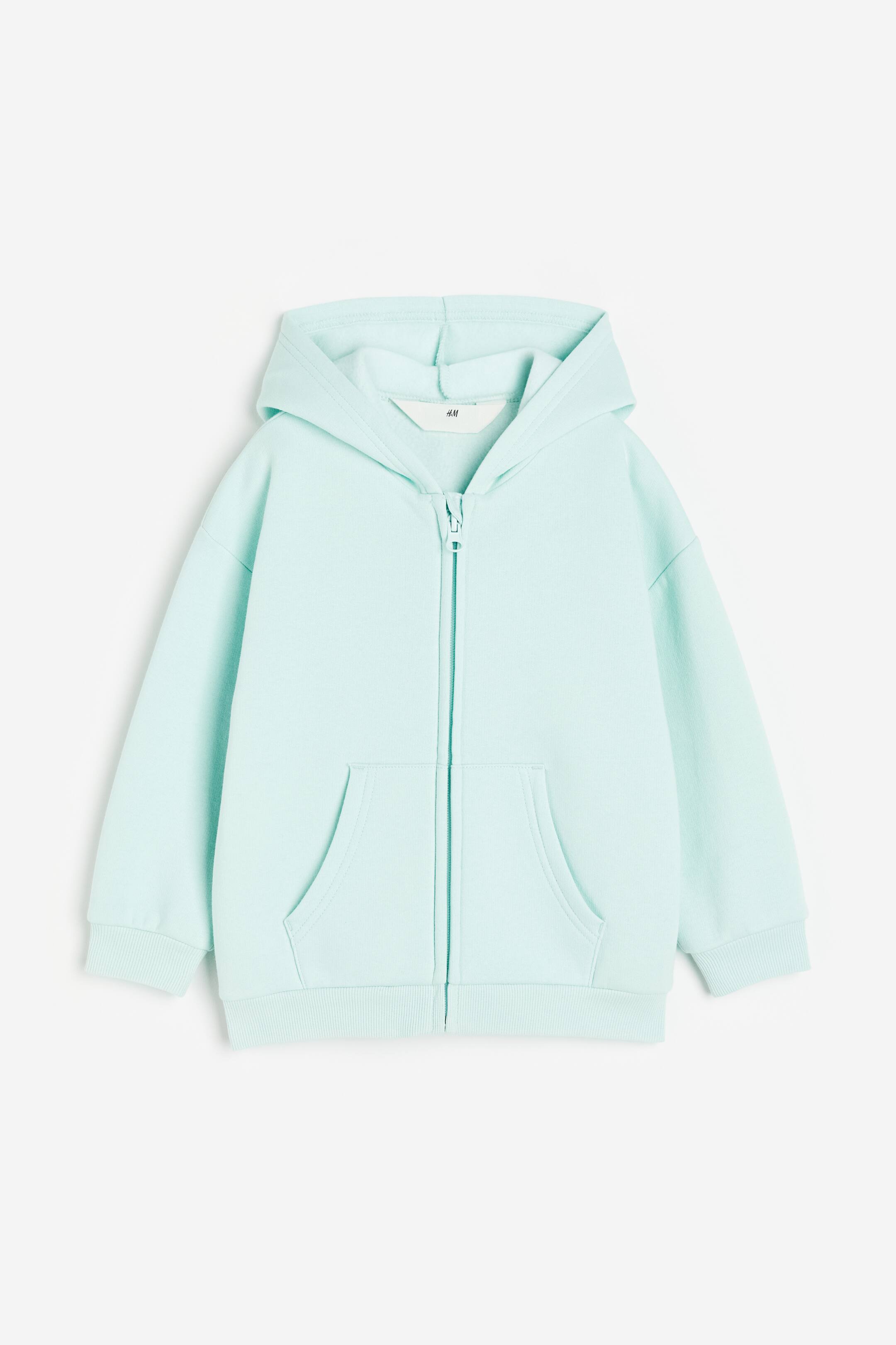 H&m Mint Color Hoodie Zip-through Hoodie