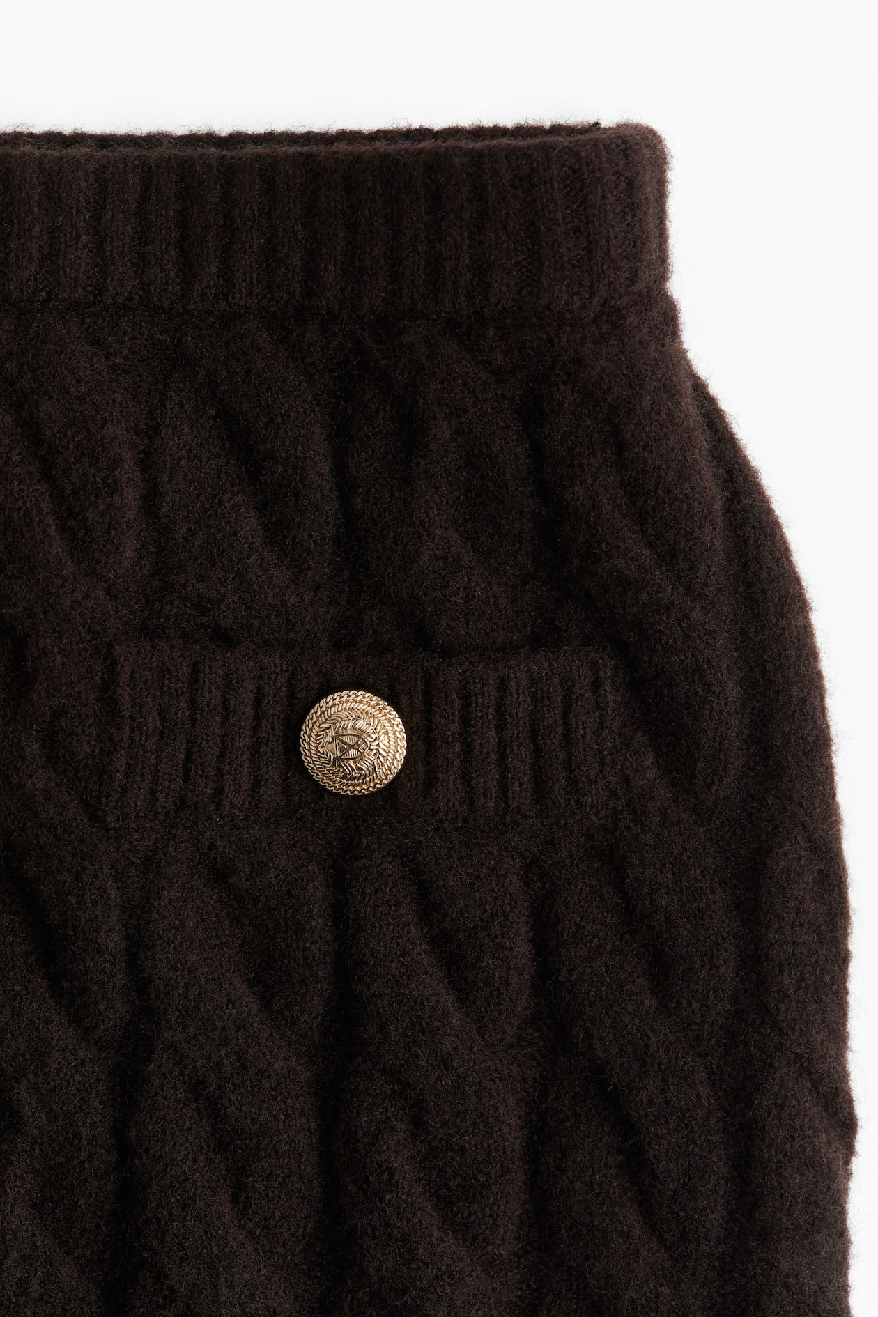 Cable-Knit Mini Skirt - image 2