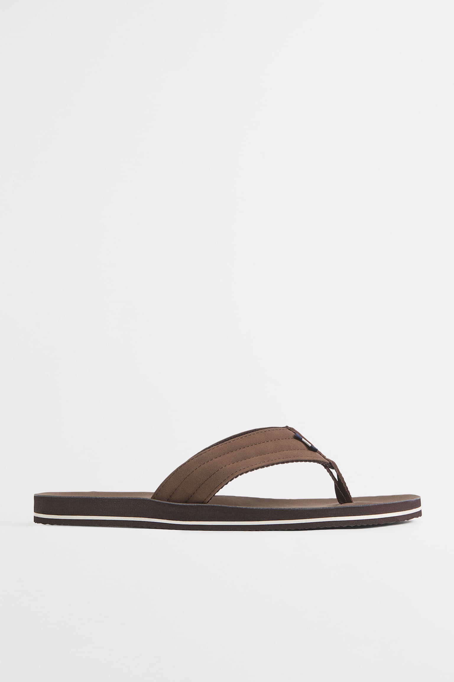 Flip-flops - Brown/Dark beige/Black - 1