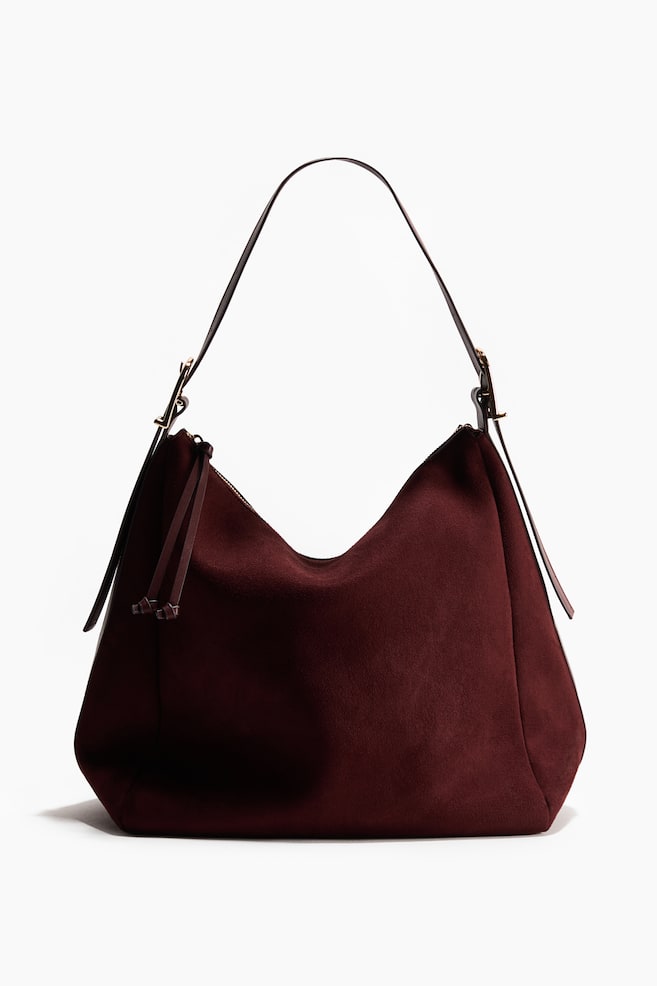 Shoulder Bag - Dark brown/Beige - 1