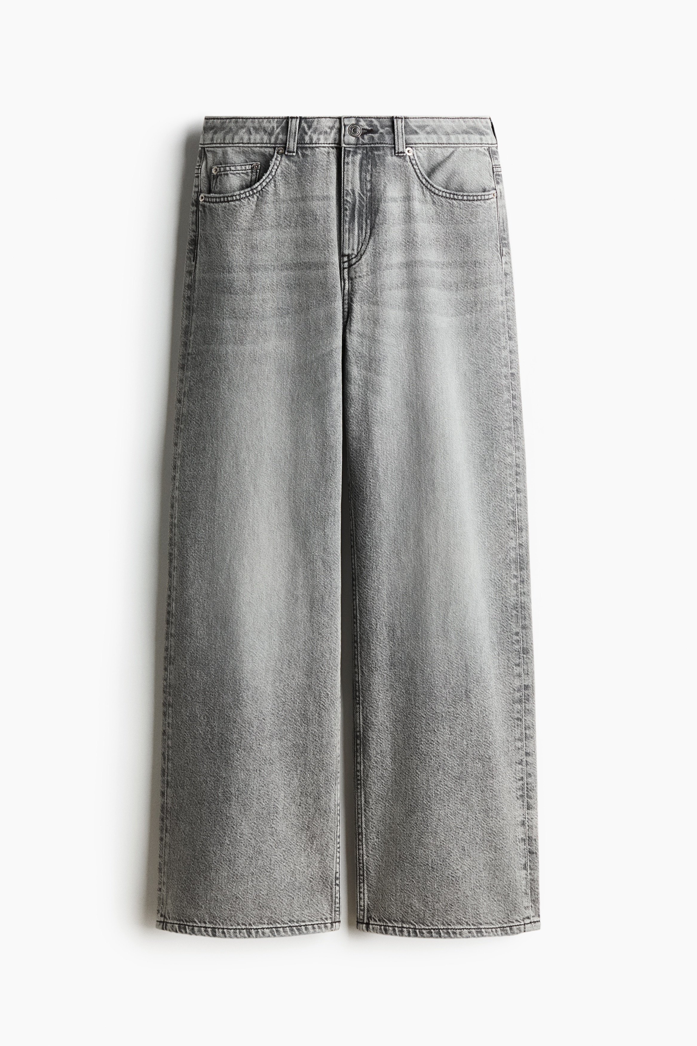 Baggy Regular Waist Jeans - Light grey/Washed denim blue/White/Light beige/Light denim blue