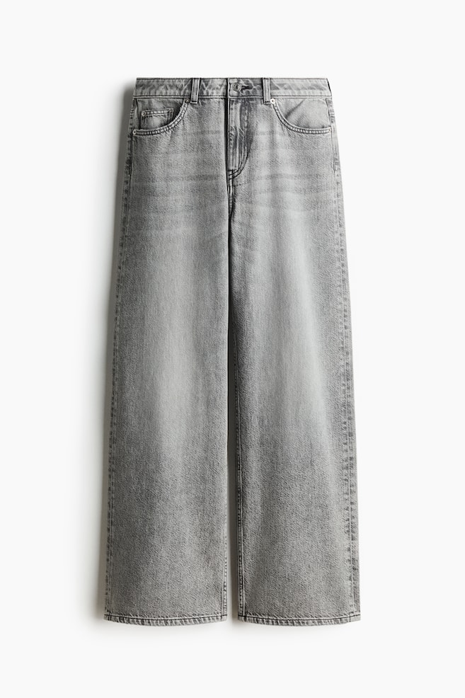 Baggy Regular Waist Jeans - Light gray/Dark denim gray/Light denim blue/Dusty cream/Washed denim blue/Light denim blue/Light denim blue - 1