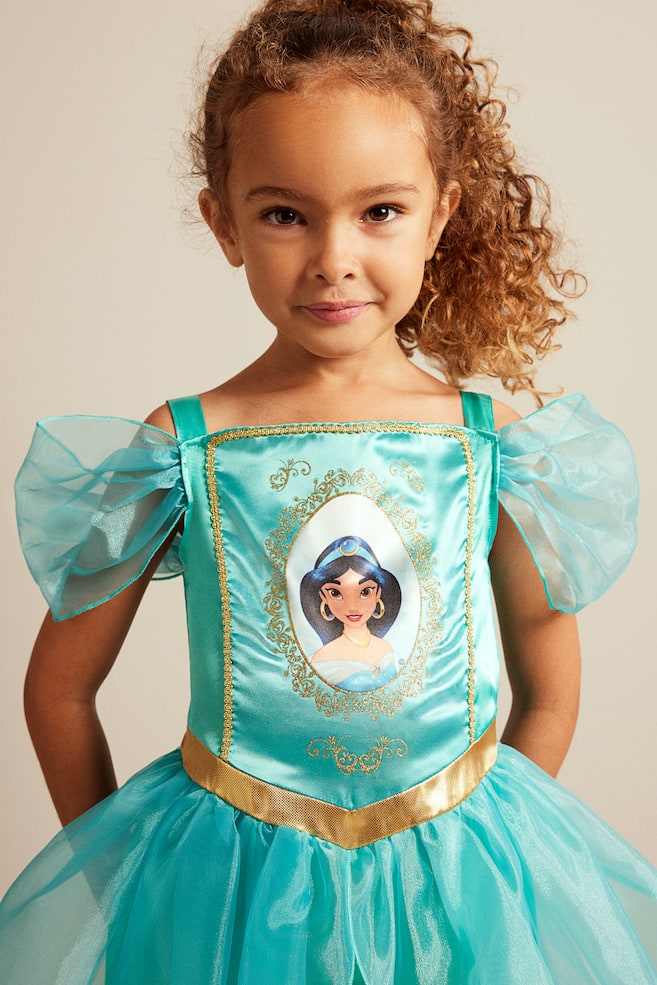 Printed fancy dress costume - Turquoise/Princess Jasmine - 4