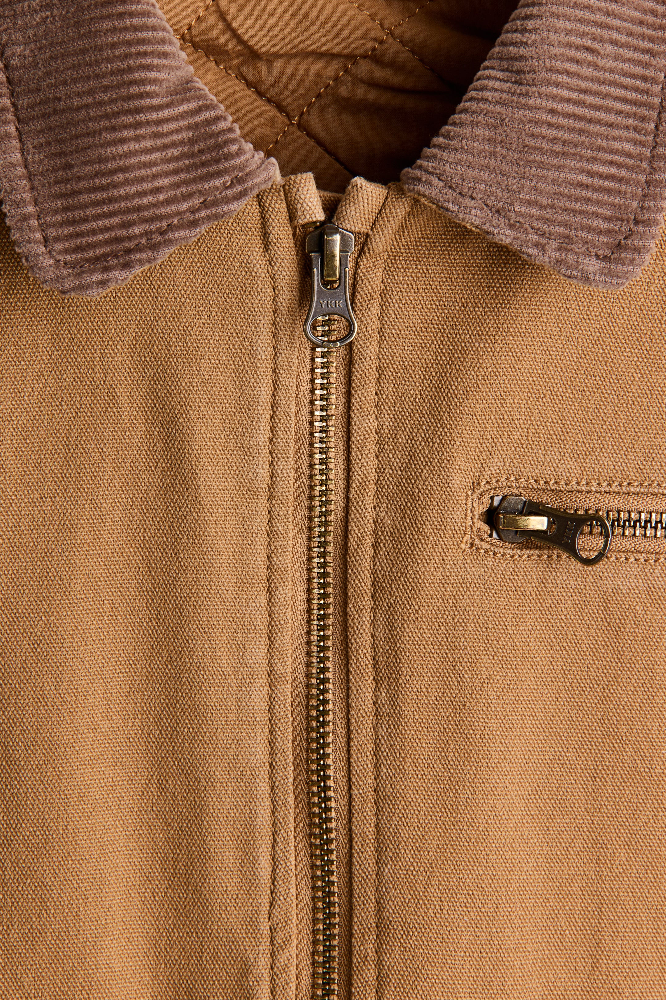 Детские куртки H&M Corduroy-Collar Canvas Jacket — фото 5