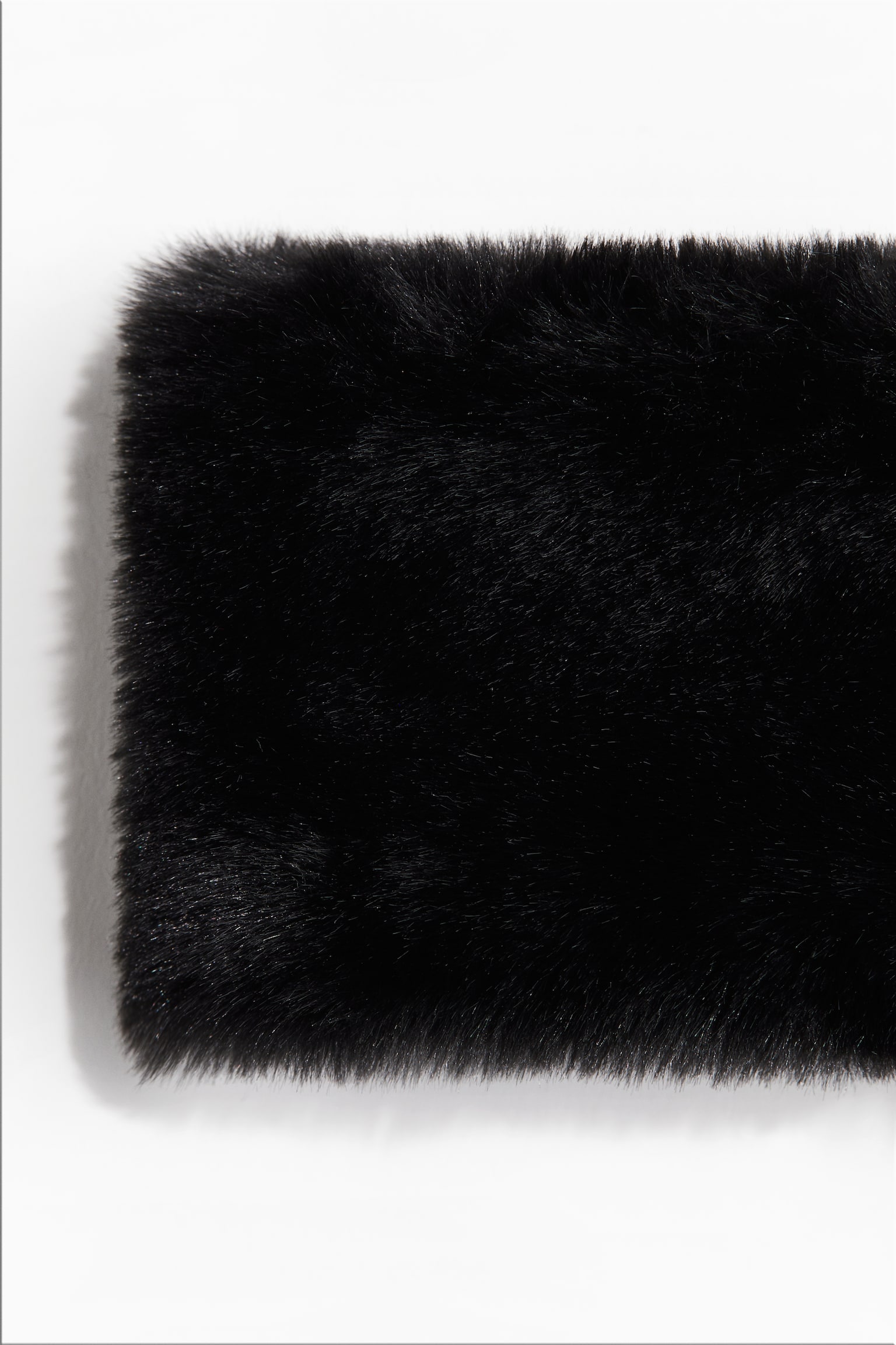 Fluffy headband - Black/Beige - 4