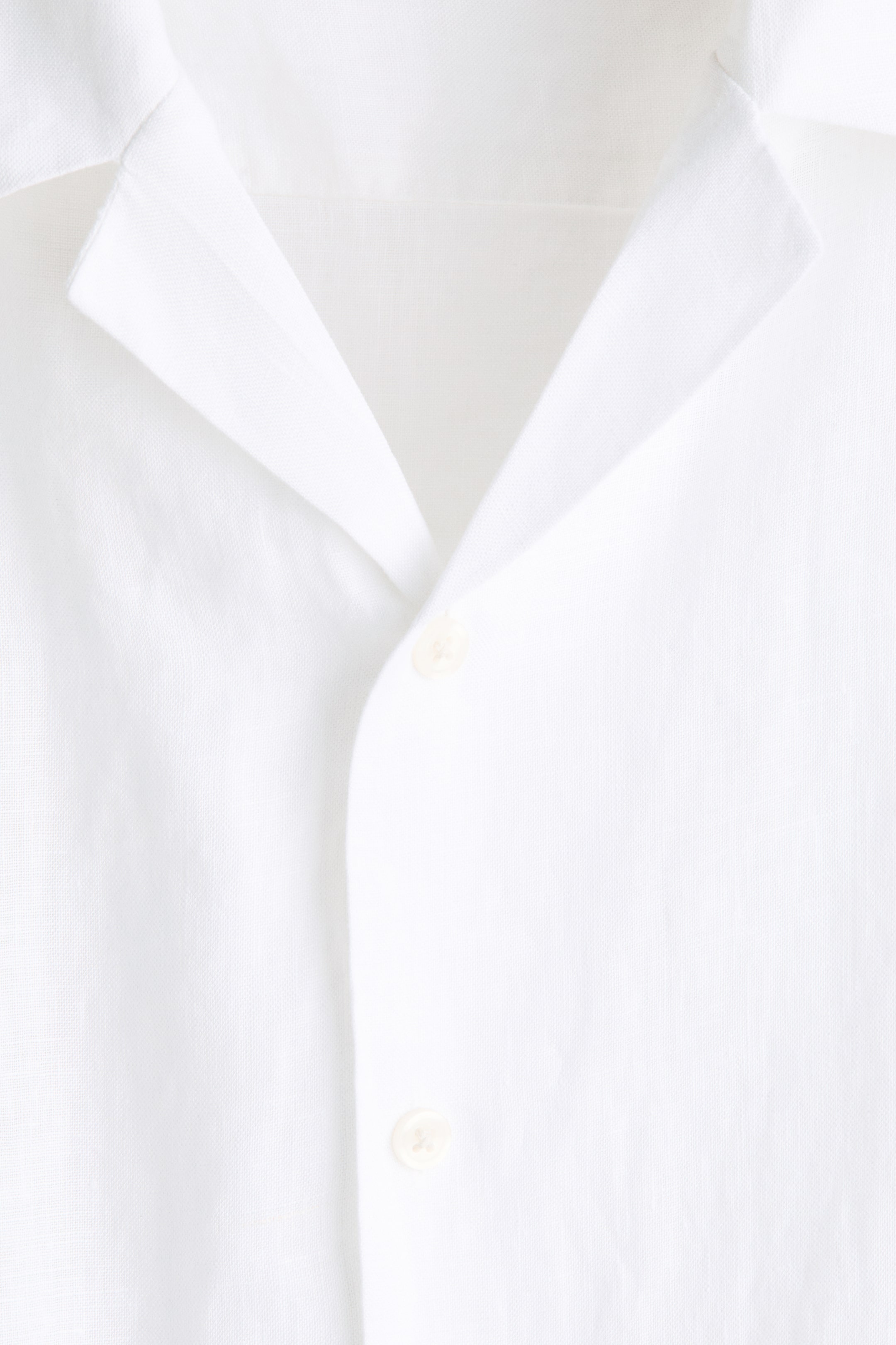 Chemise décontractée en lin avec col cubain