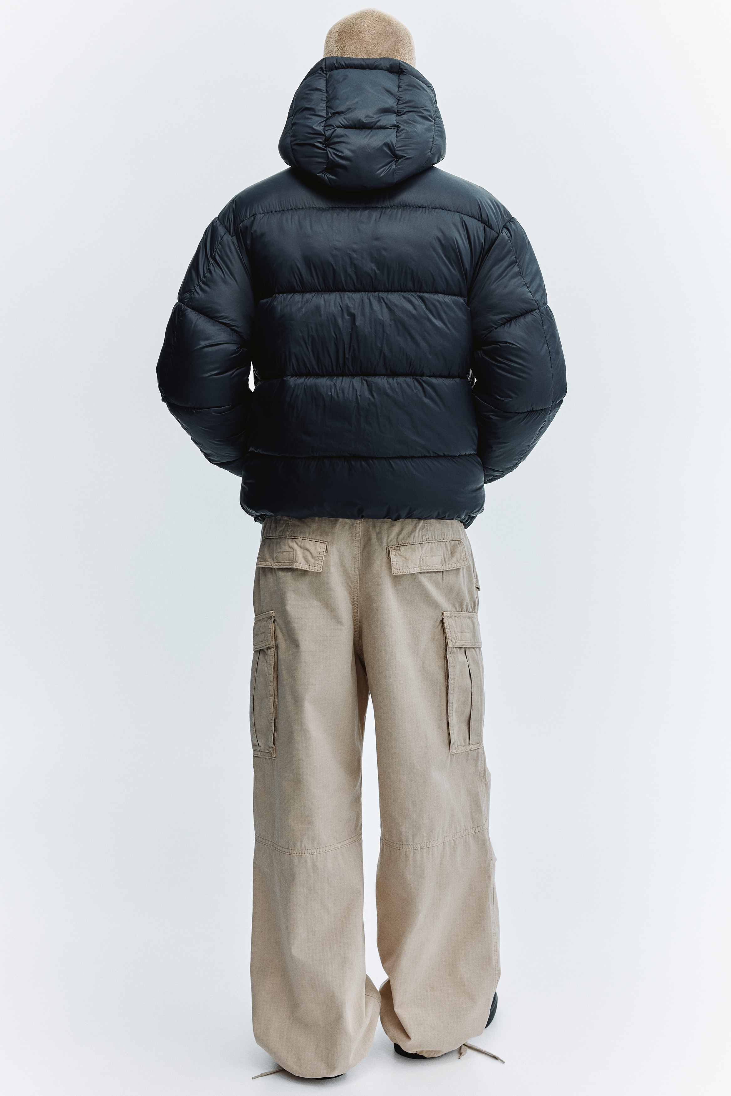 ウォーターリペレントパファージャケット - ネイビーブルー - Men | H&M JP