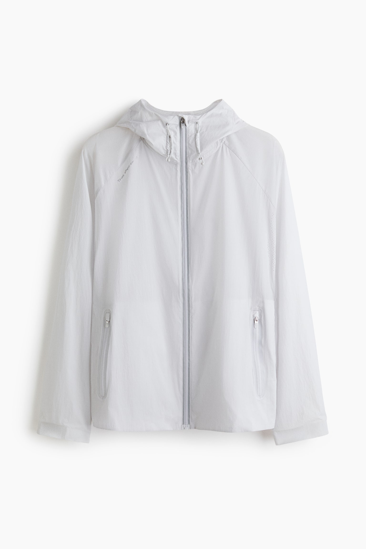 Loose Fit Lightweight running jacket with DryMove™ - Light grey - 2