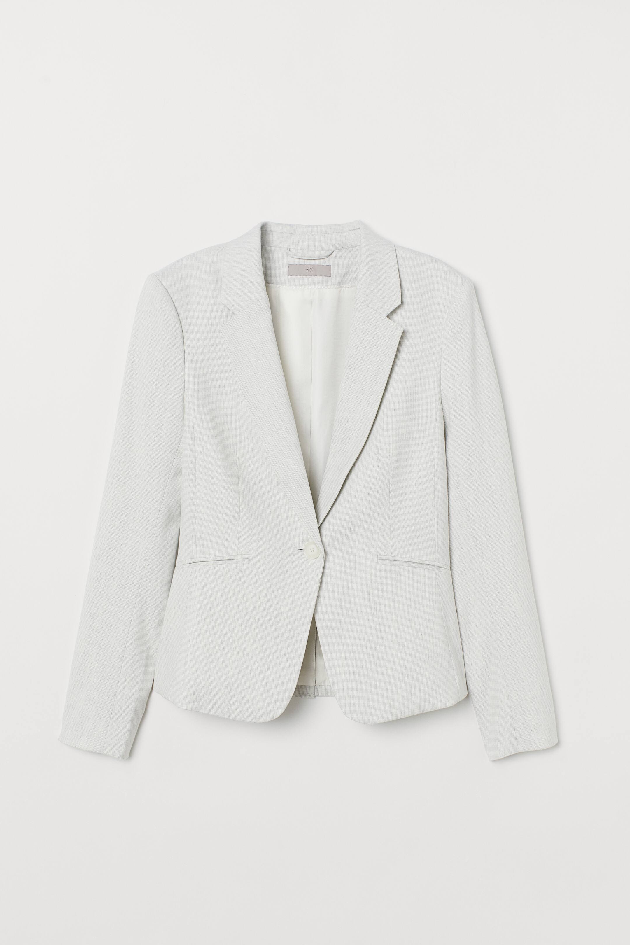 View larger image: Fitted jacket - Light grey marl - Ladies | H&M 1