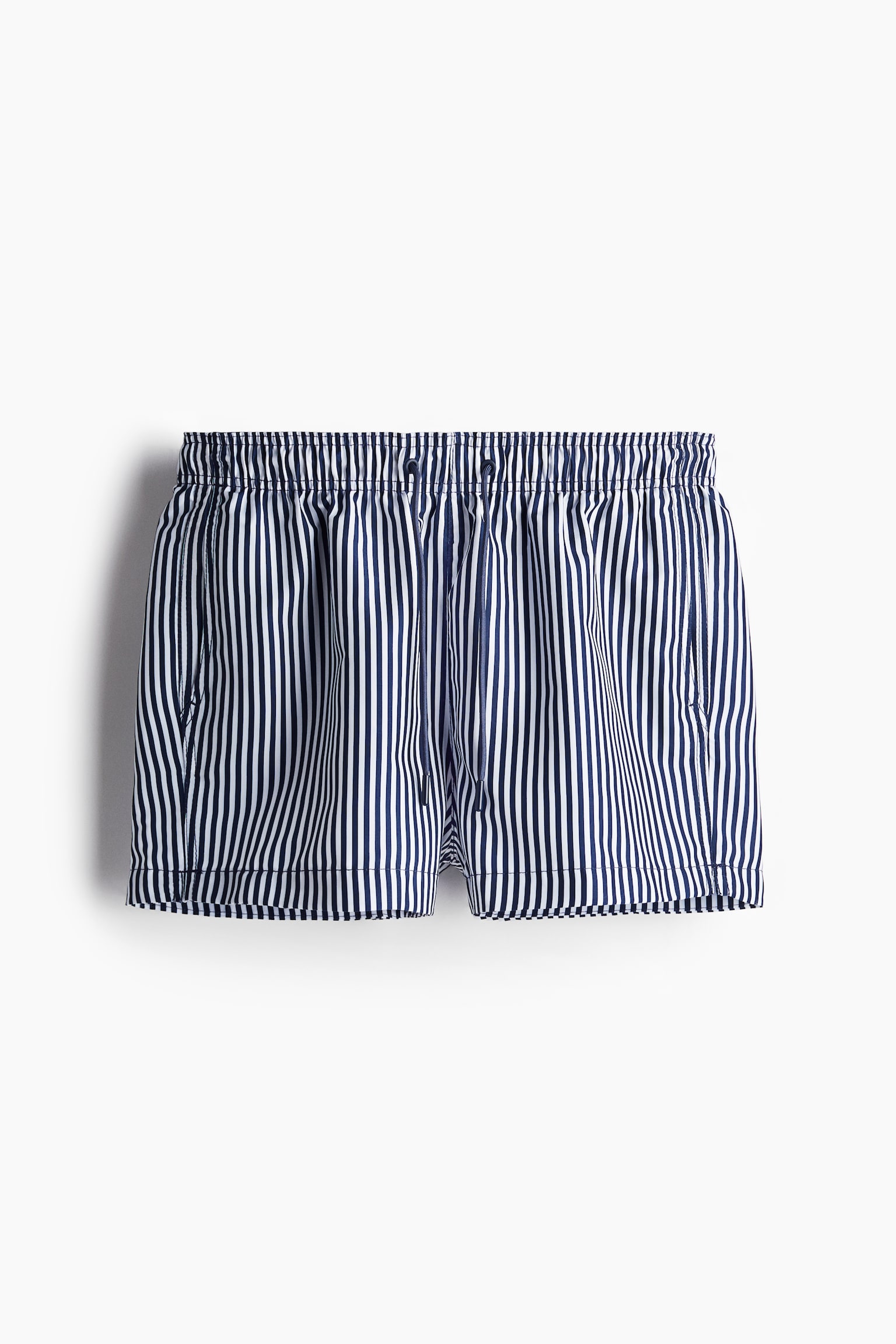 Patterned swim shorts - Dark blue/Striped - 1