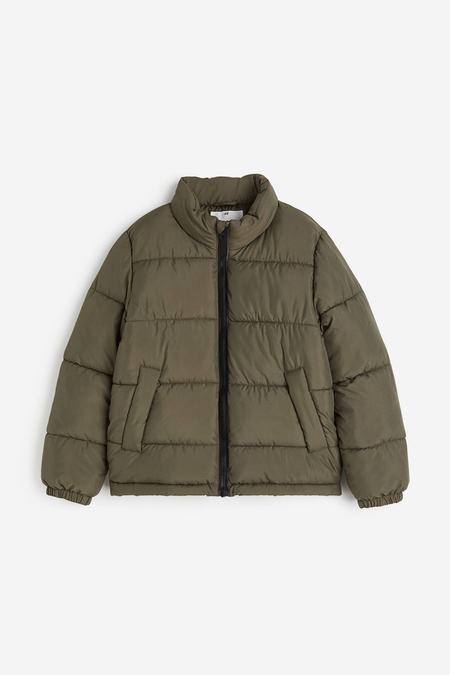 Puffer Jacket - Khaki green/Black/Dark blue - 1