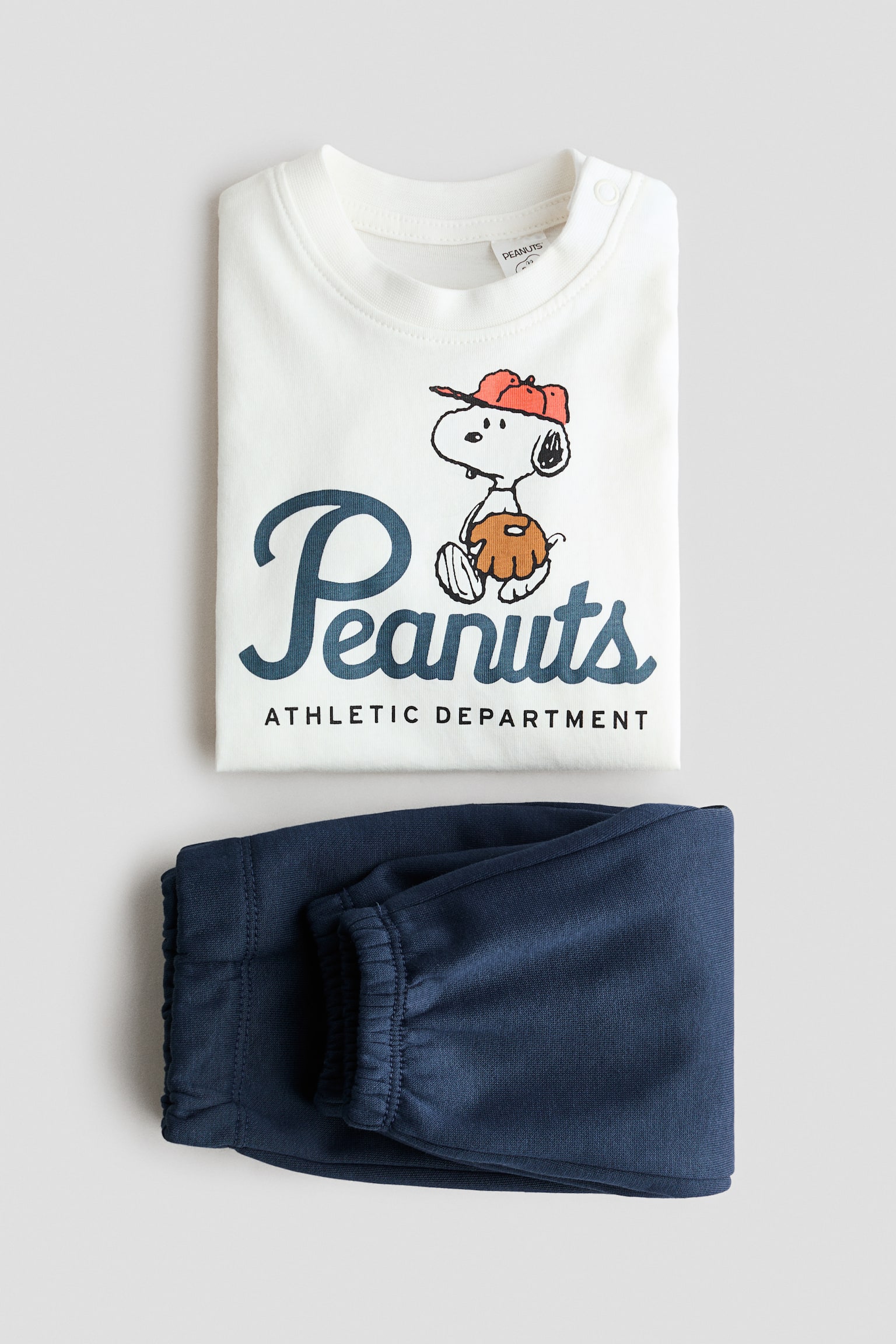 2-piece T-shirt and joggers set - Navy blue/Snoopy - 2