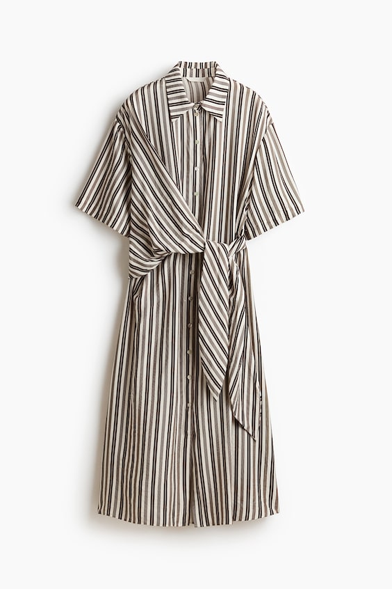 Женские платья H&M Tie-Detail Shirt Dress