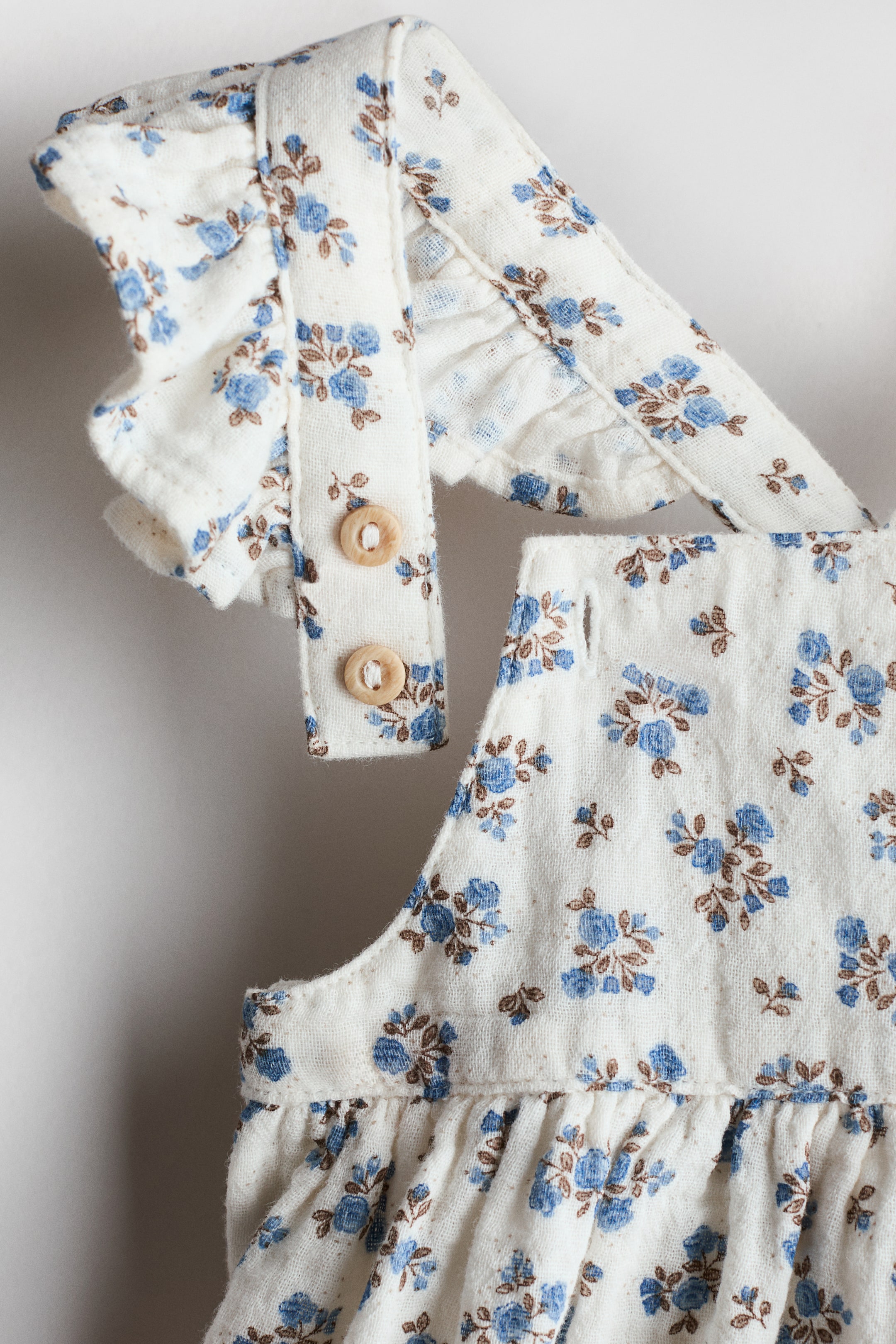 Детские платья H&M Printed Cotton Muslin Dress — фото 3