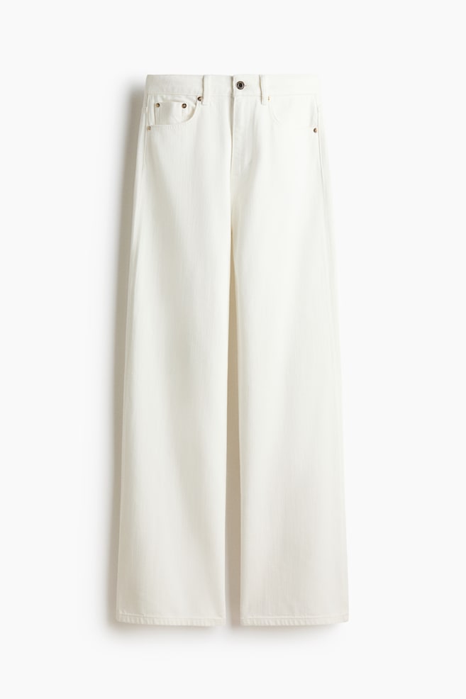 Wide High Jeans - Bianco/Blu denim/Nero lavato/Blu denim/Verde scuro - 1