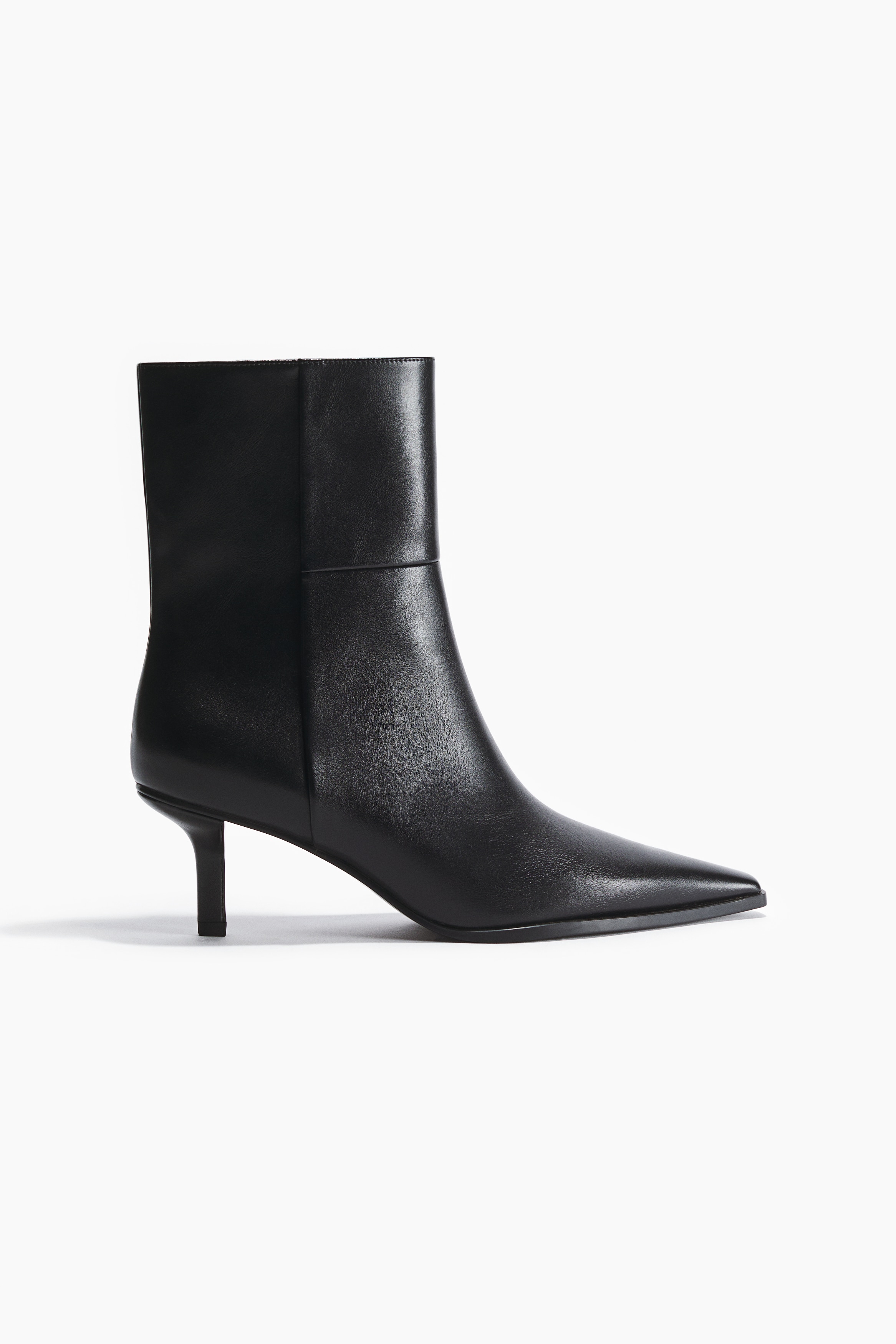 Botins de salto alto - Preto/Castanho