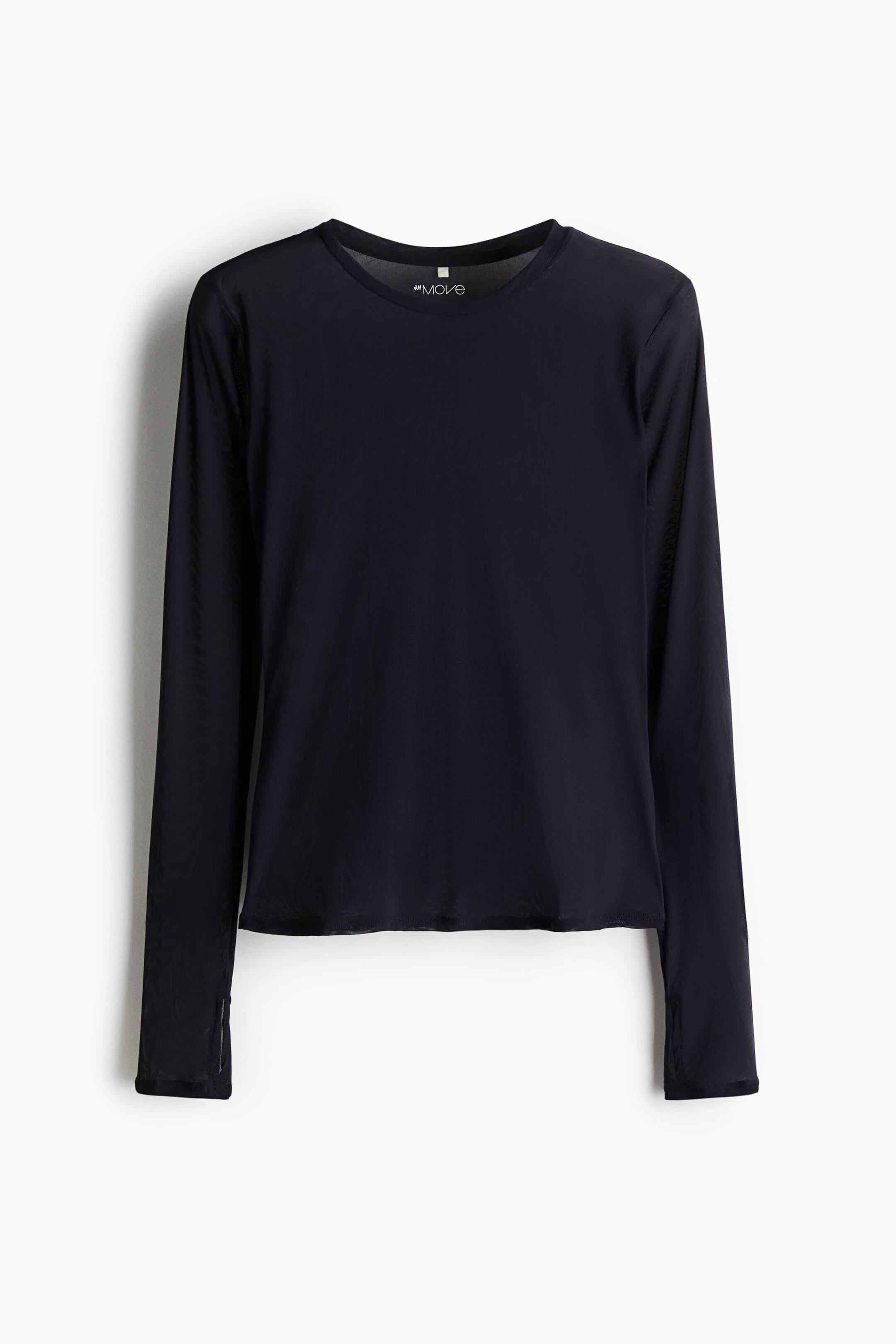 Agrandir l'image: Top de sport en mesh - Vert foncé/motif - FEMME | H&M FR 1