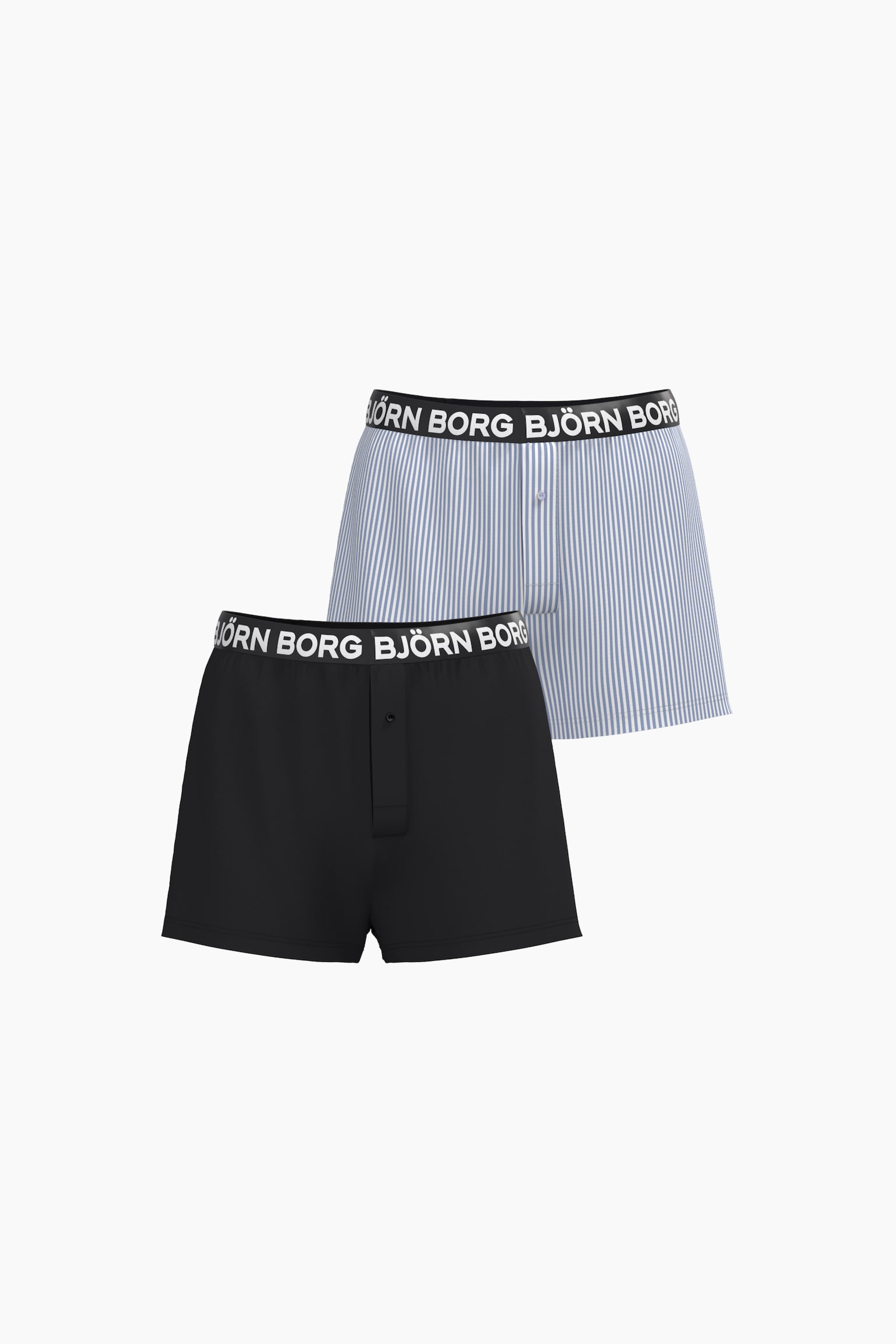 Cotton Stretch Logo Woven Boxer Shorts 2p - Print/black