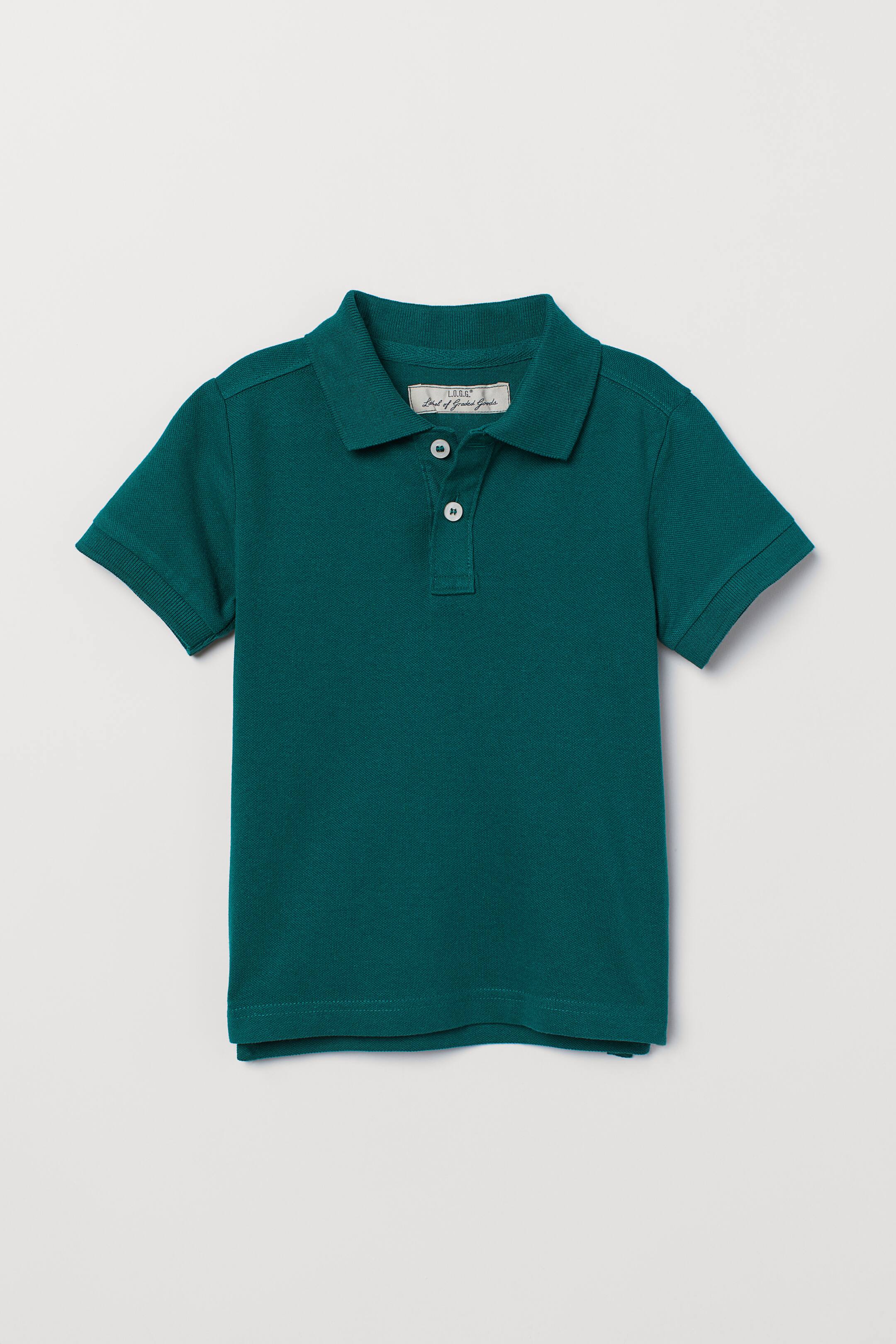 View larger image: Polo shirt - Dark green - Kids | H&M 1