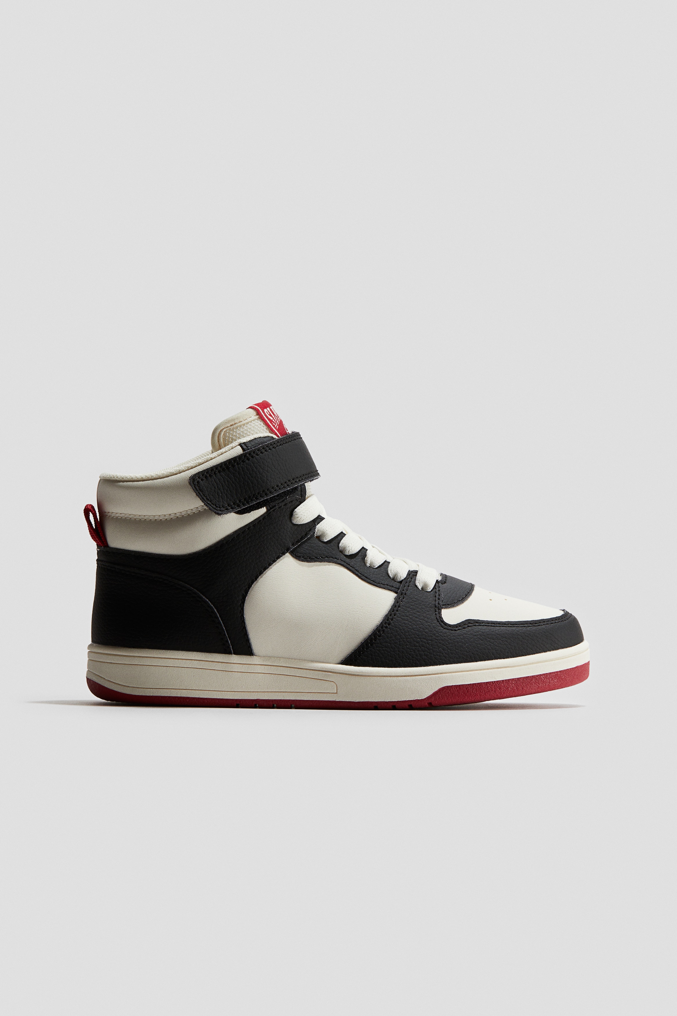 Girls - Black/White Hi-top trainers - Size: 2  - H&M