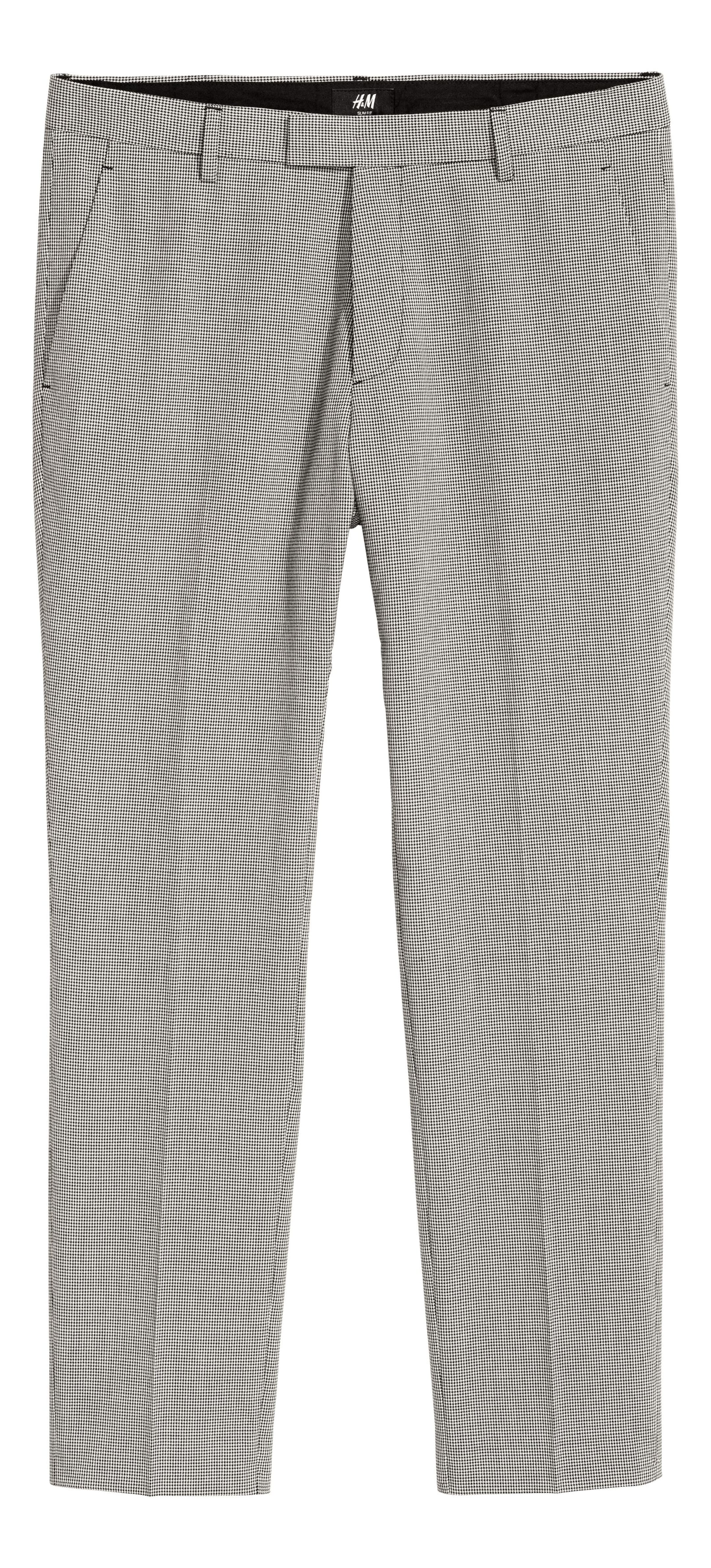 View larger image: Suit Pants Slim fit - Black/houndstooth - Men | H&M CA 1