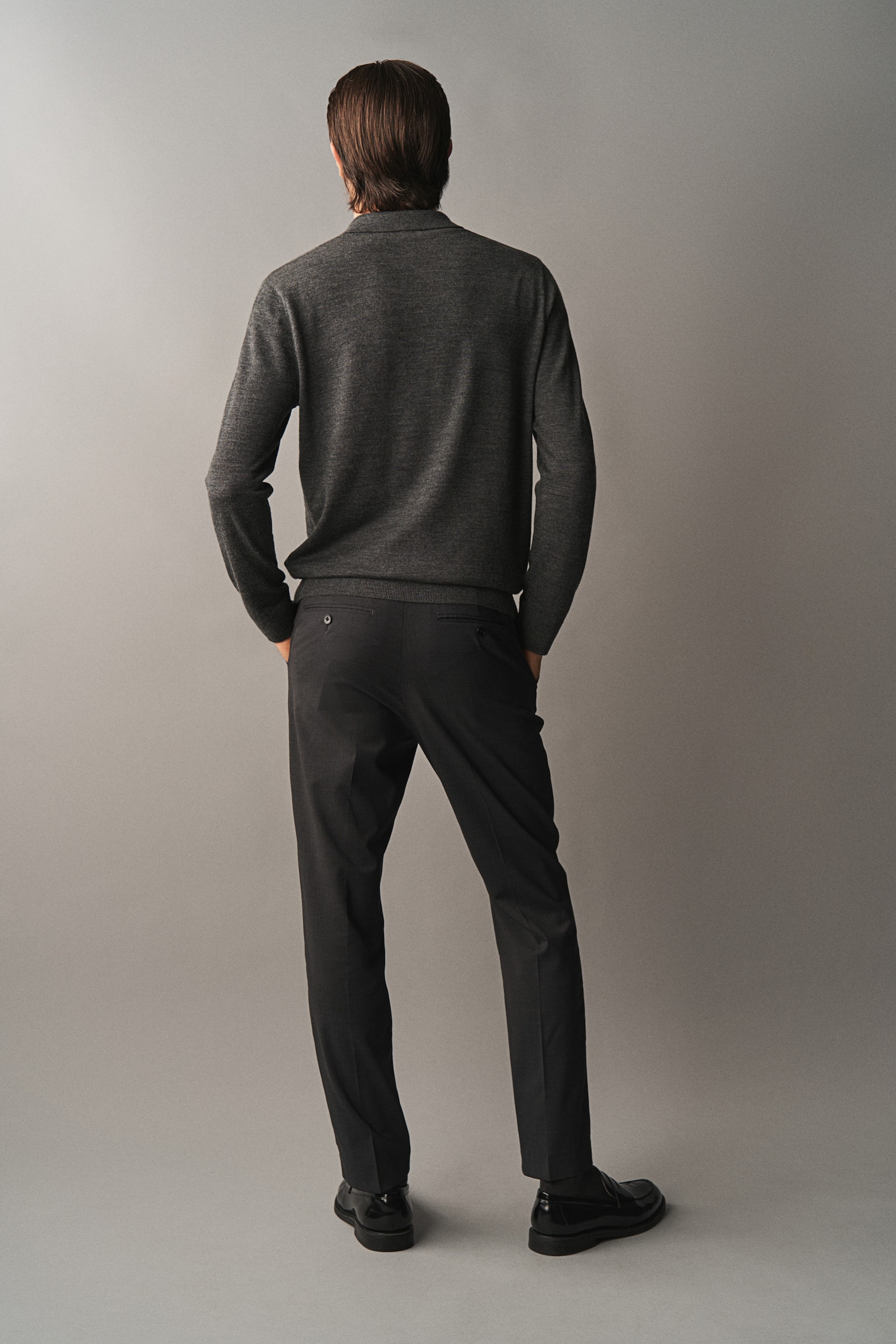 Kostymbyxa Slim Fit - Mörkgrå/Svart/Marinblå - 4