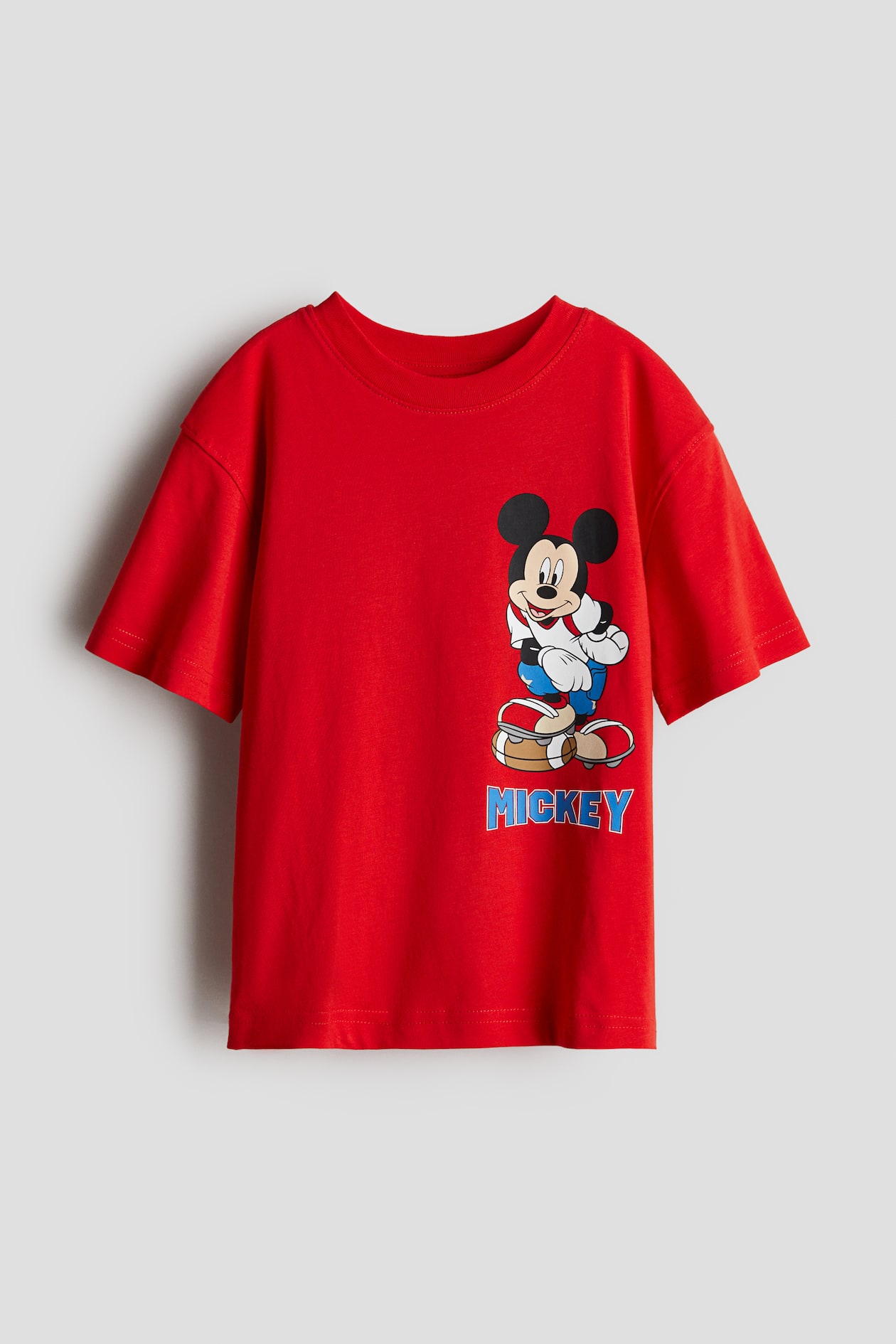 プリントTシャツ - ブライトレッド／ミッキーマウス - Kids | H&M JP