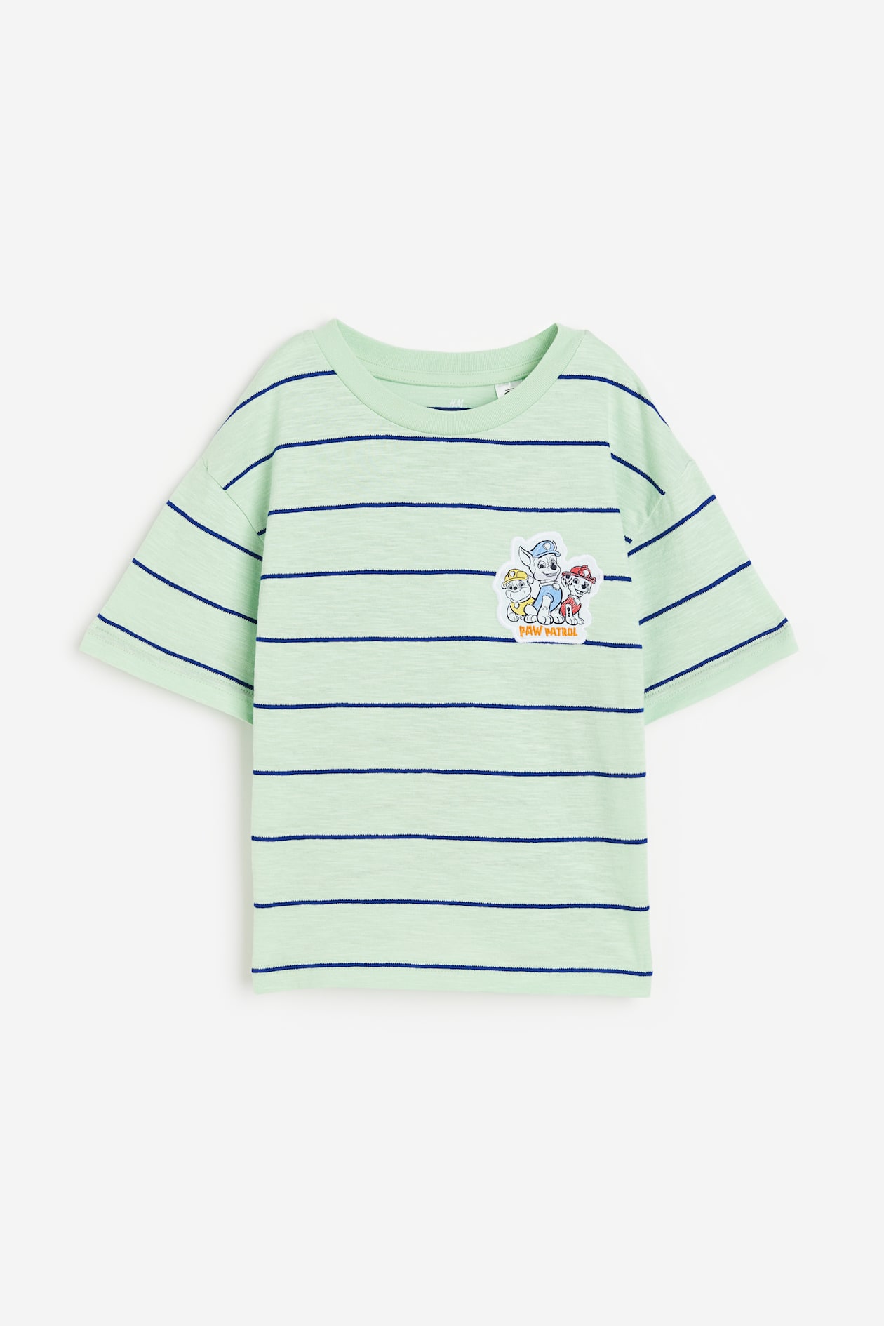 Printed T-shirt - Round Neck - Short sleeve - Light green/Paw Patrol ...