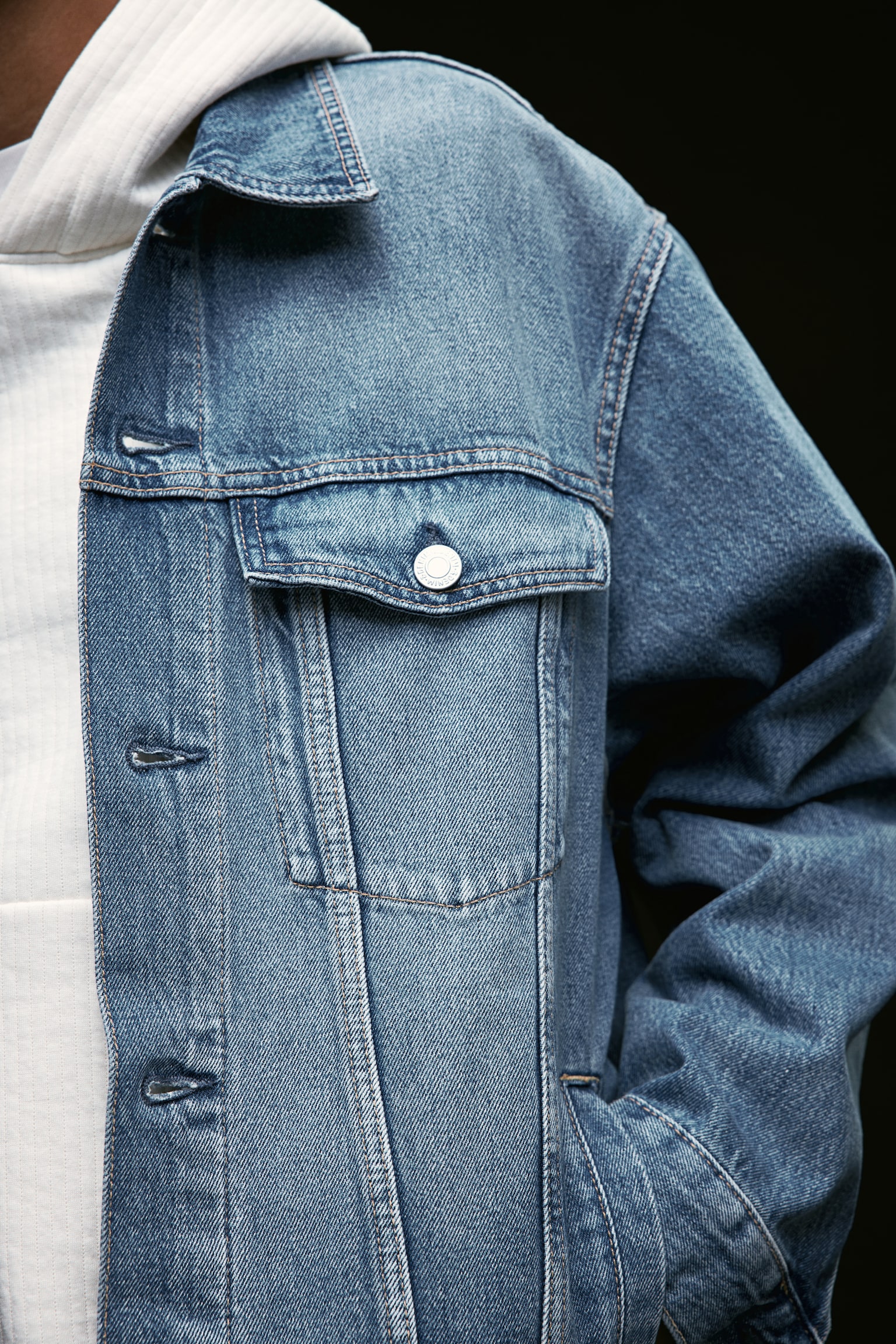 Loose Fit Denim jacket - Denim blue - 3