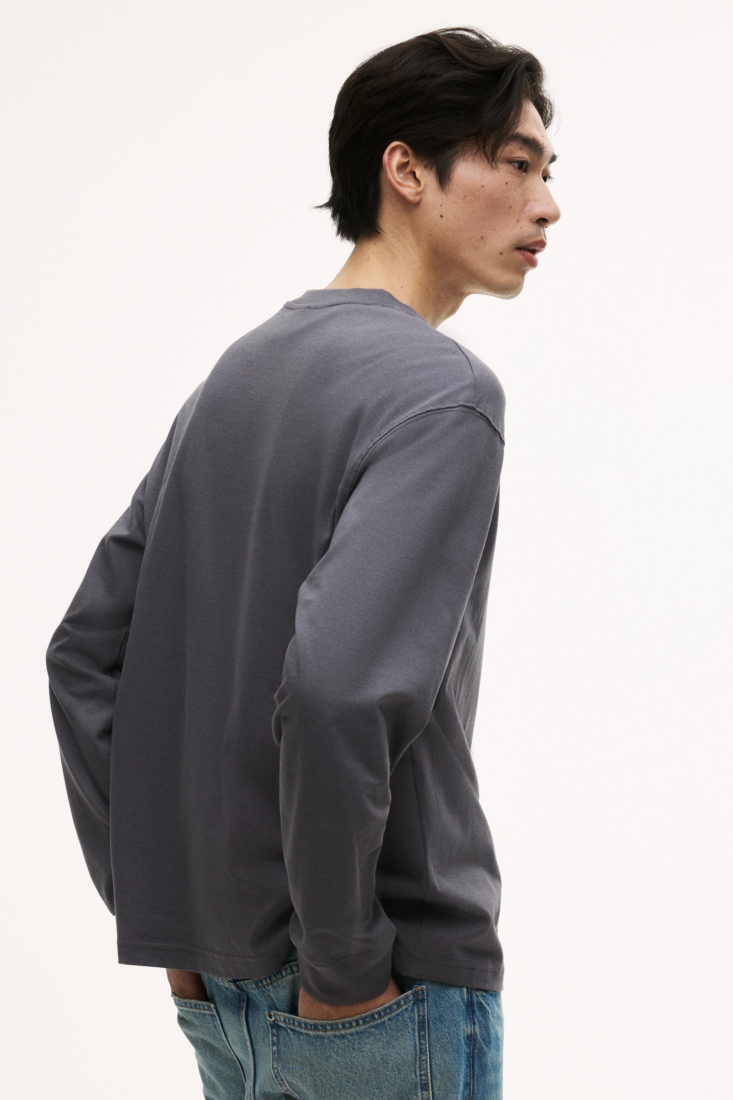 Loose Fit Long-sleeved jersey top