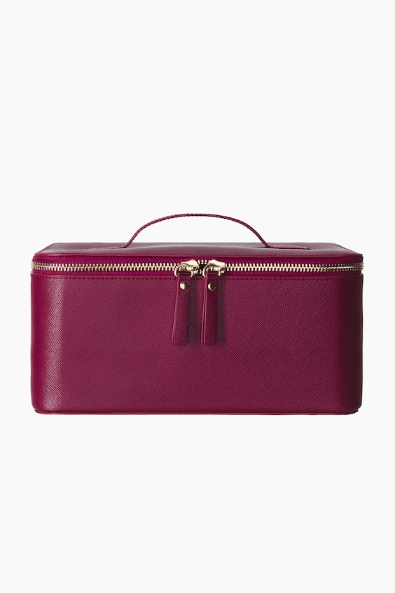 Женская сумка H&M Boxy Makeup, цвет: Тёмный розовый