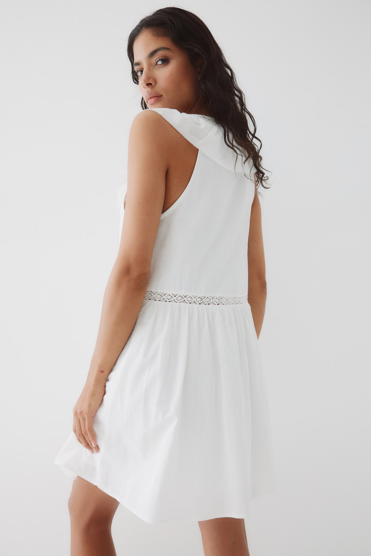 Ruffle-Trimmed Cotton Dress - image 2