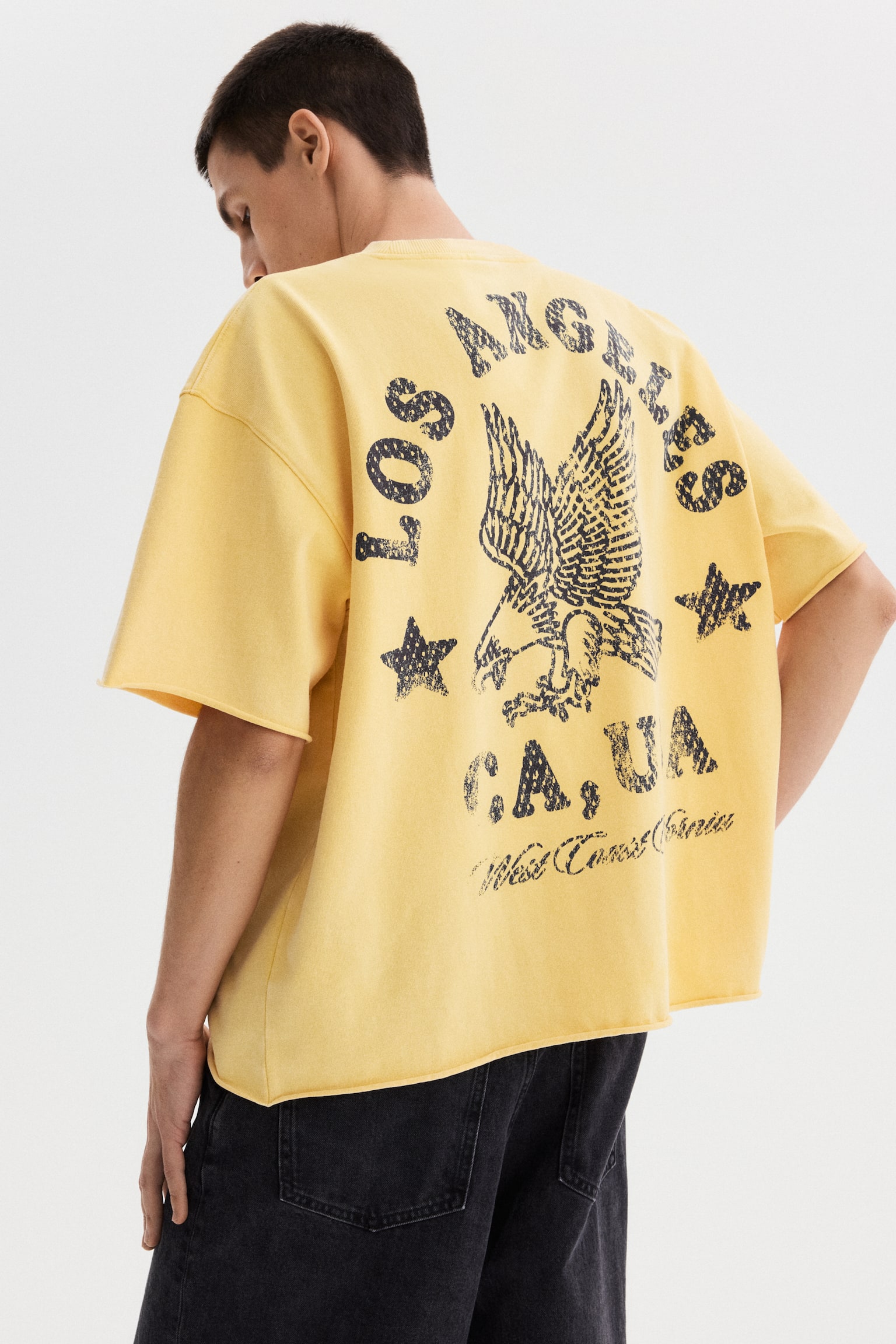 Oversized Fit Boxy-style t-shirt - Yellow/California/Dark brown/Reality Bites/Black/Golden Sunset/Dark grey/Soho Nyc/Dark blue/Run Wild/Bright red/Sunset/Grey - 7