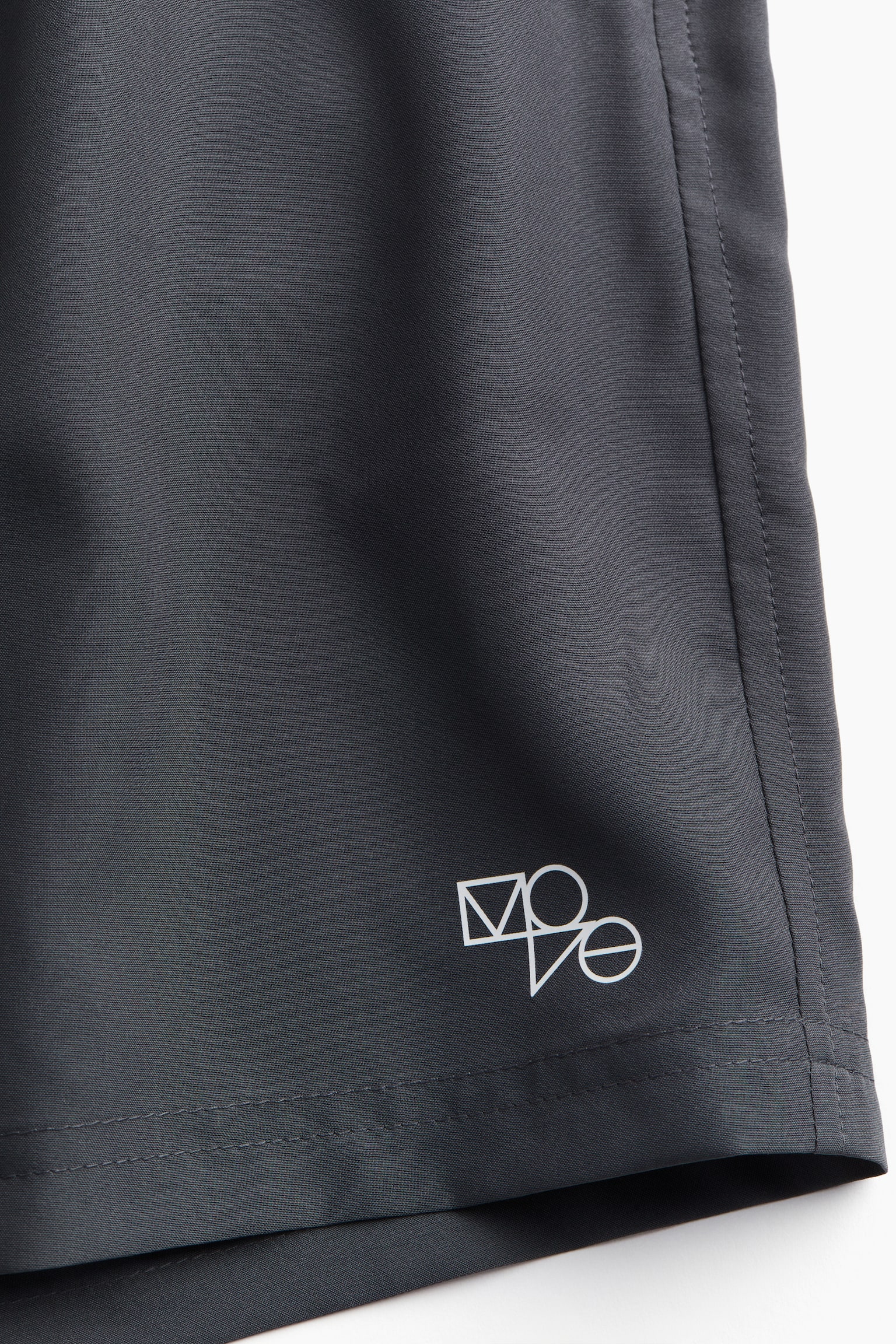 Mid-length sports shorts in DryMove™ - Dark grey/Black/Dark khaki green/Brown - 6