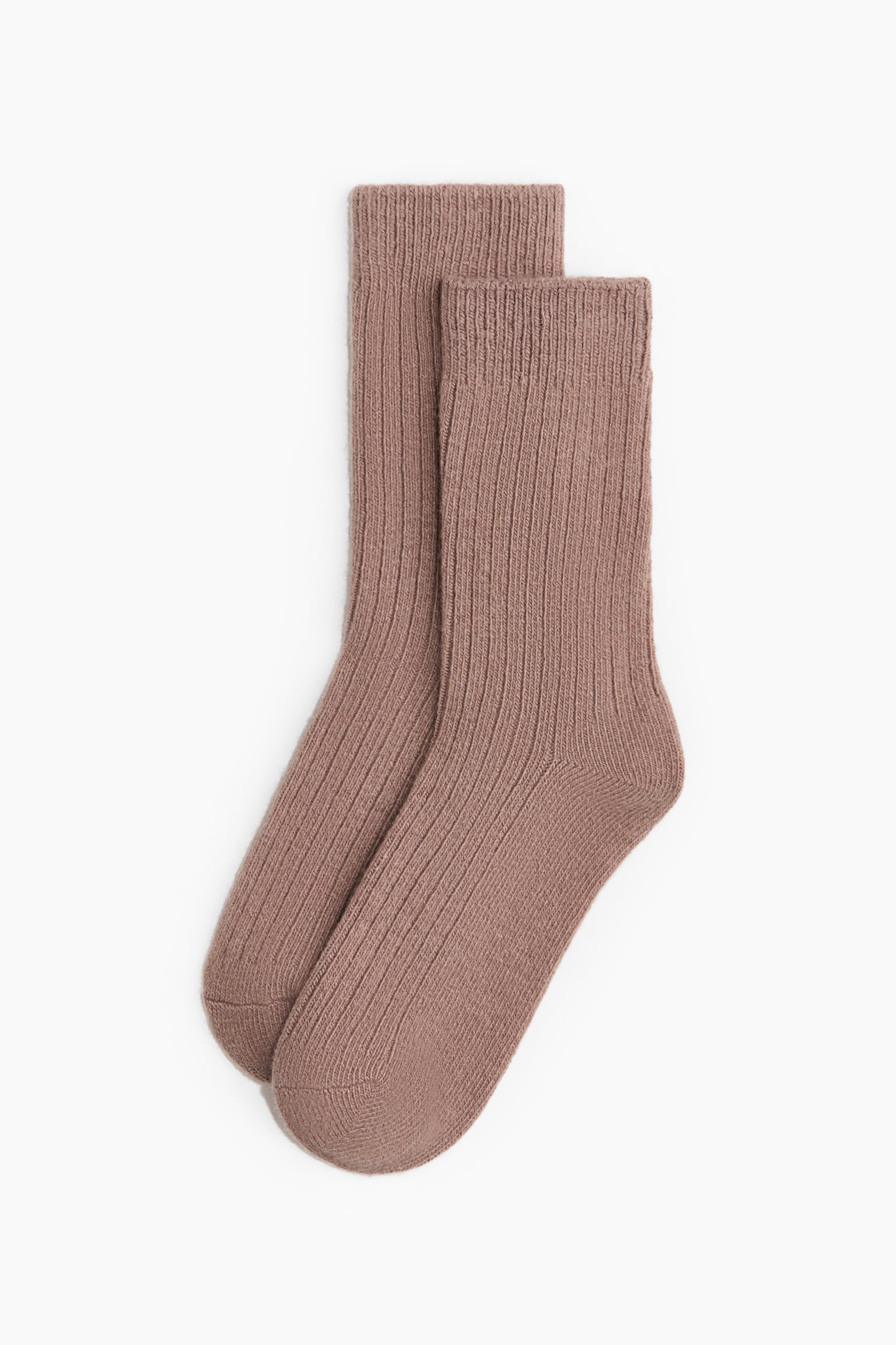 Strømper i kashmirblanding - Gammelrosa - 1