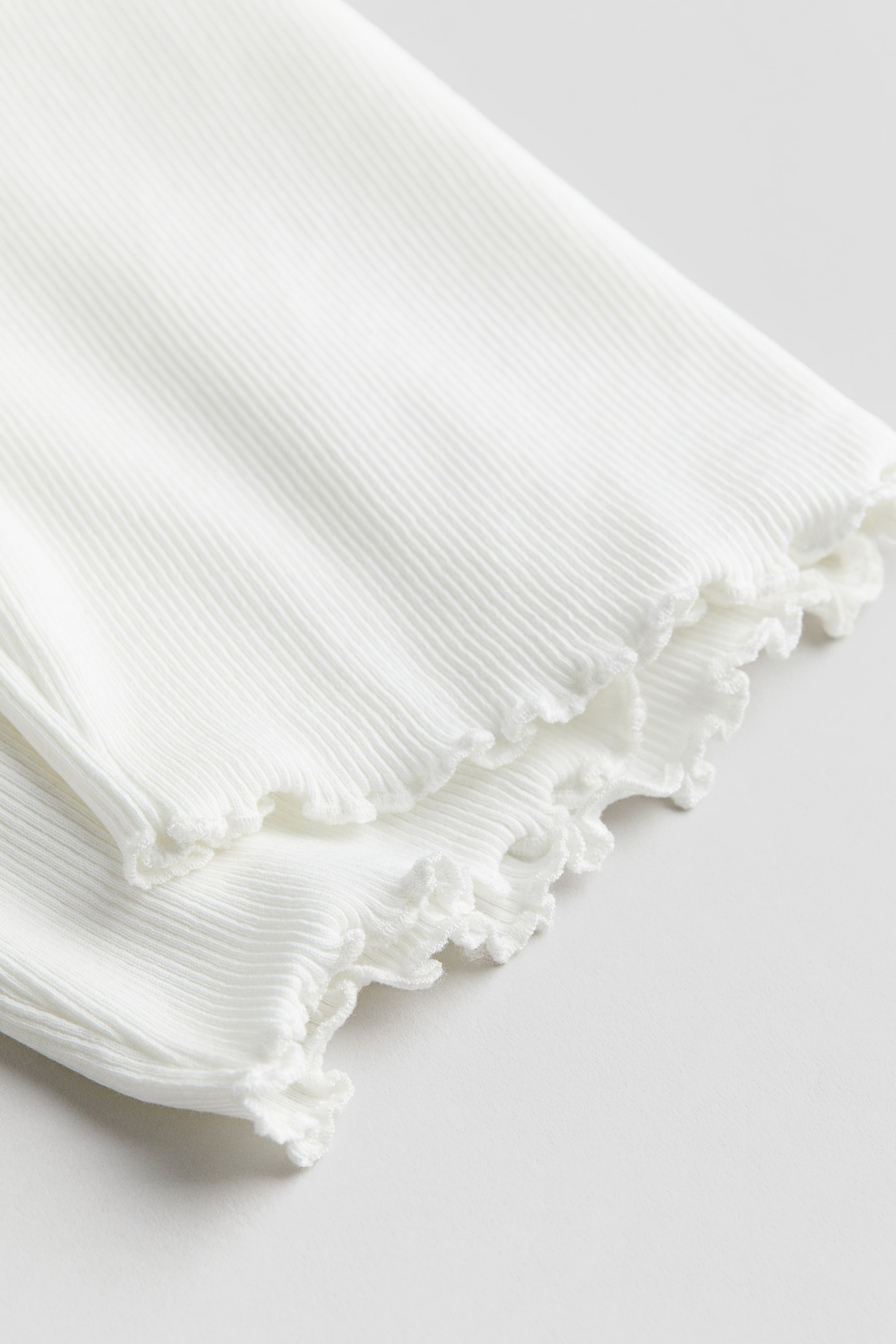 Ribbed jersey strappy top - White - Kids | H&M GB 2