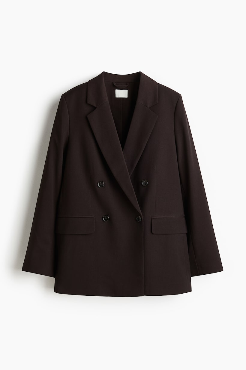 Women's Double-Breasted Blazers Oversized Long H&M US