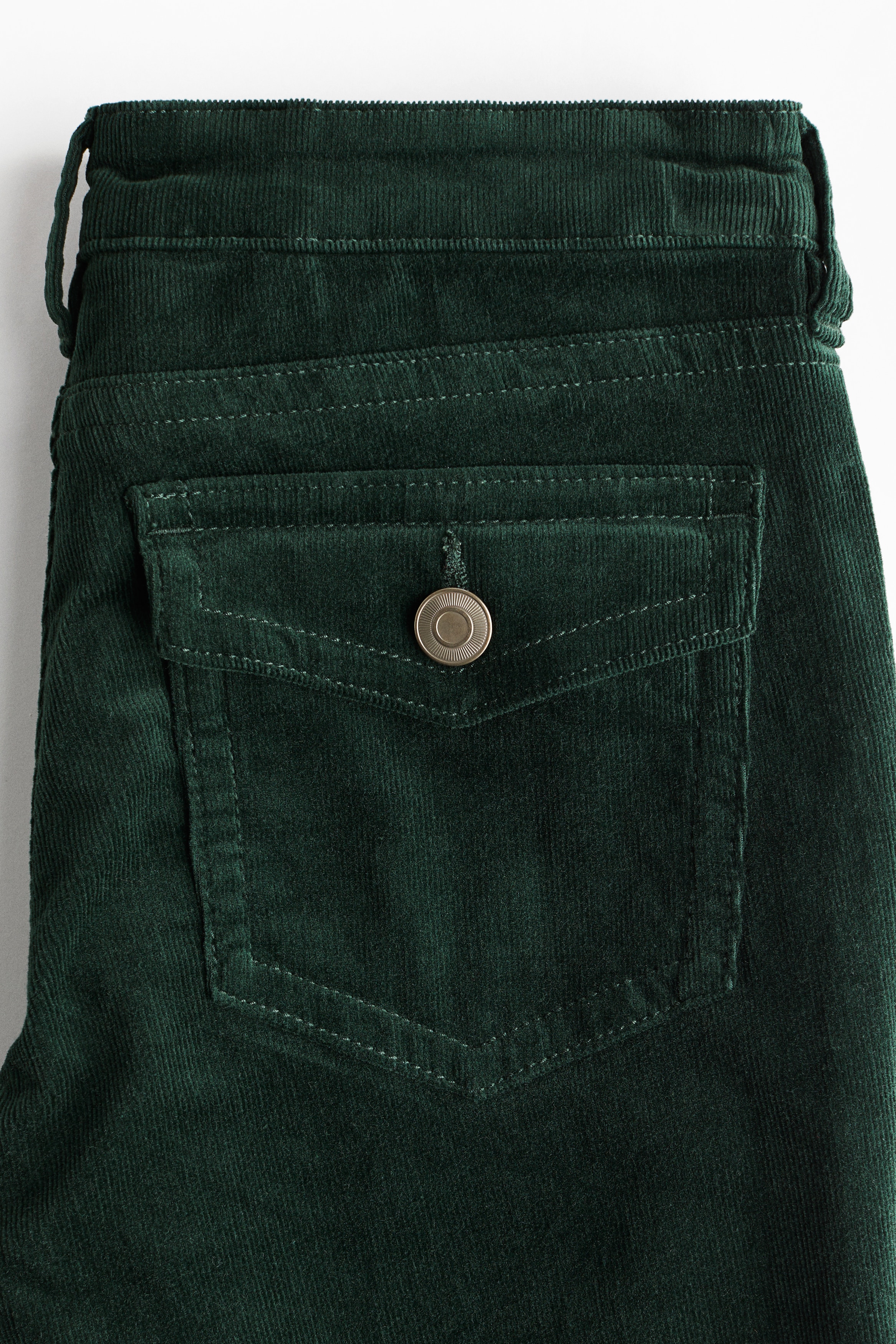 Flared corduroy trousers