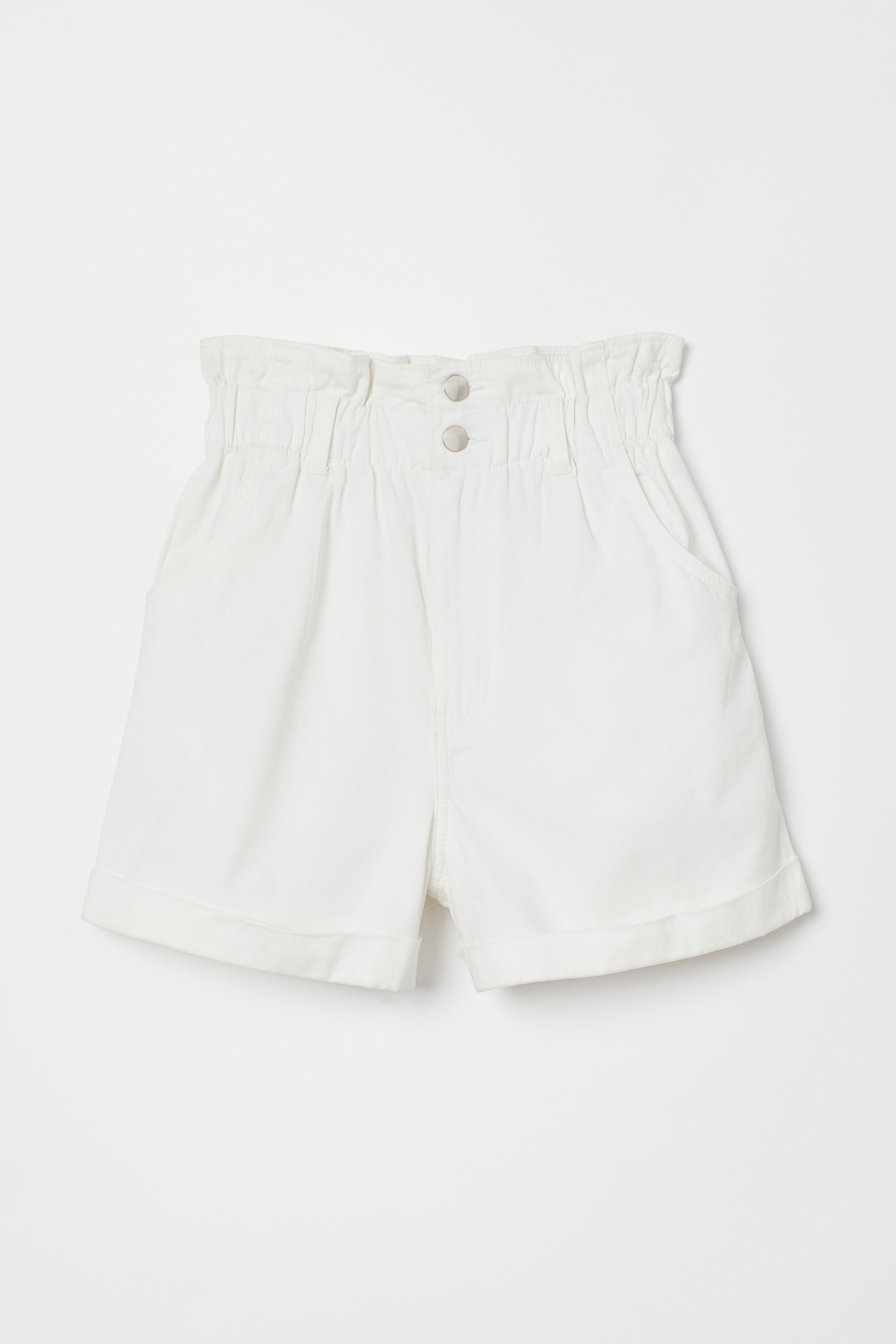 H and m paper bag shorts on sale