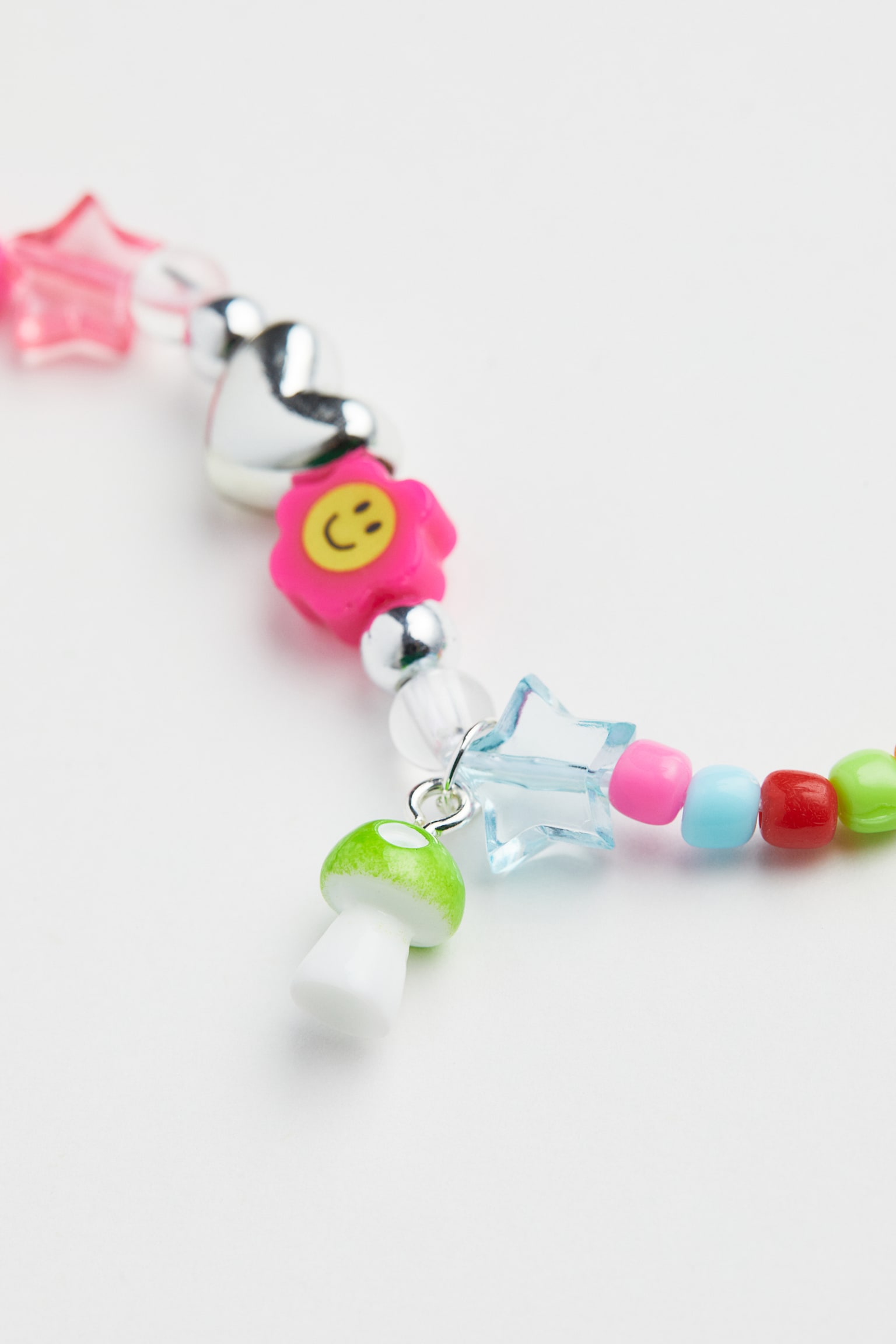 Beaded Necklace - Pink/Multicolour - 2