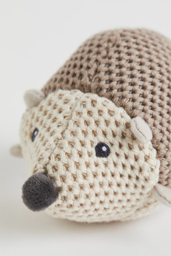 Hedgehog-shaped rattle - Light beige/Hedgehog - 4