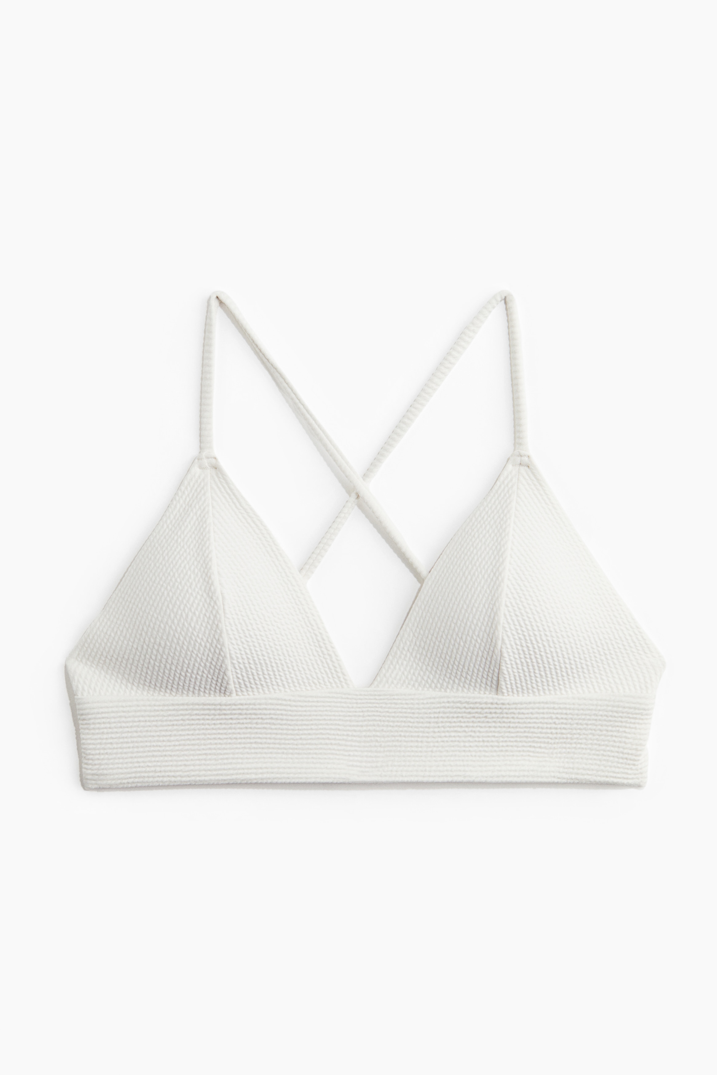 Pehmustetut bikiniliivit - Valkoinen/Khakinvihreä/Raidallinen