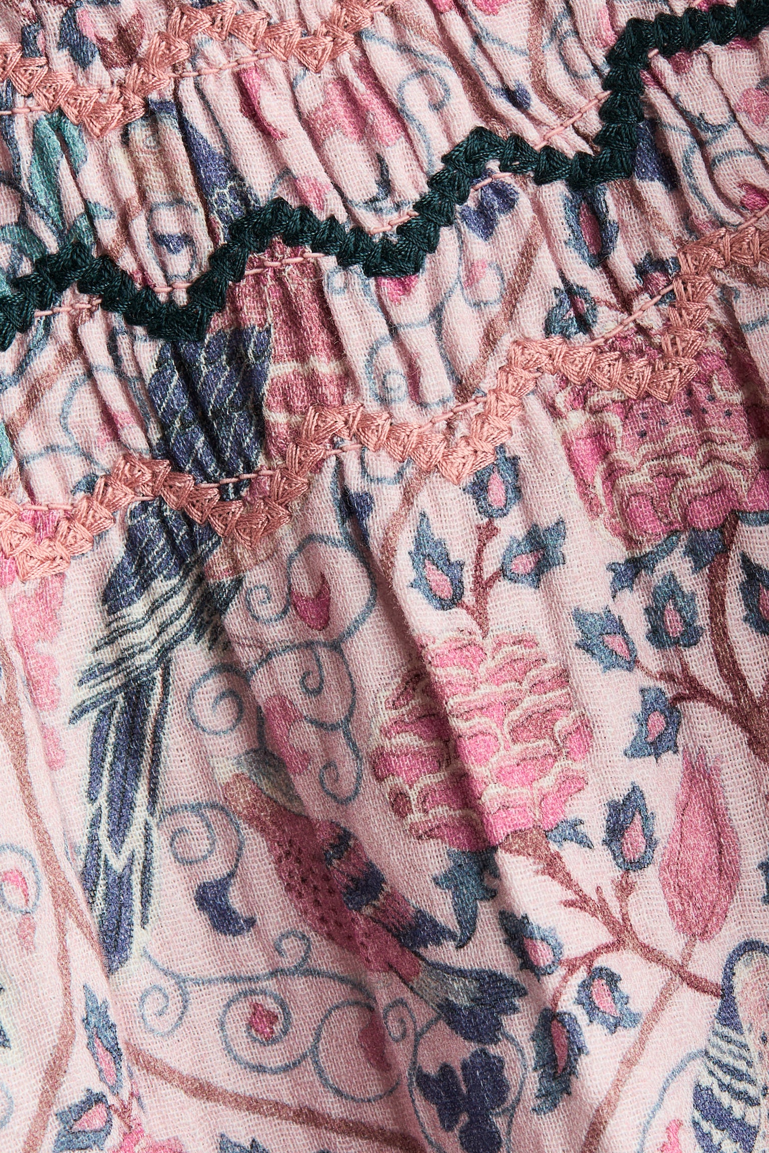 Детское платье H&M Printed Cotton A-Line, цвет: Розовый — фото 2