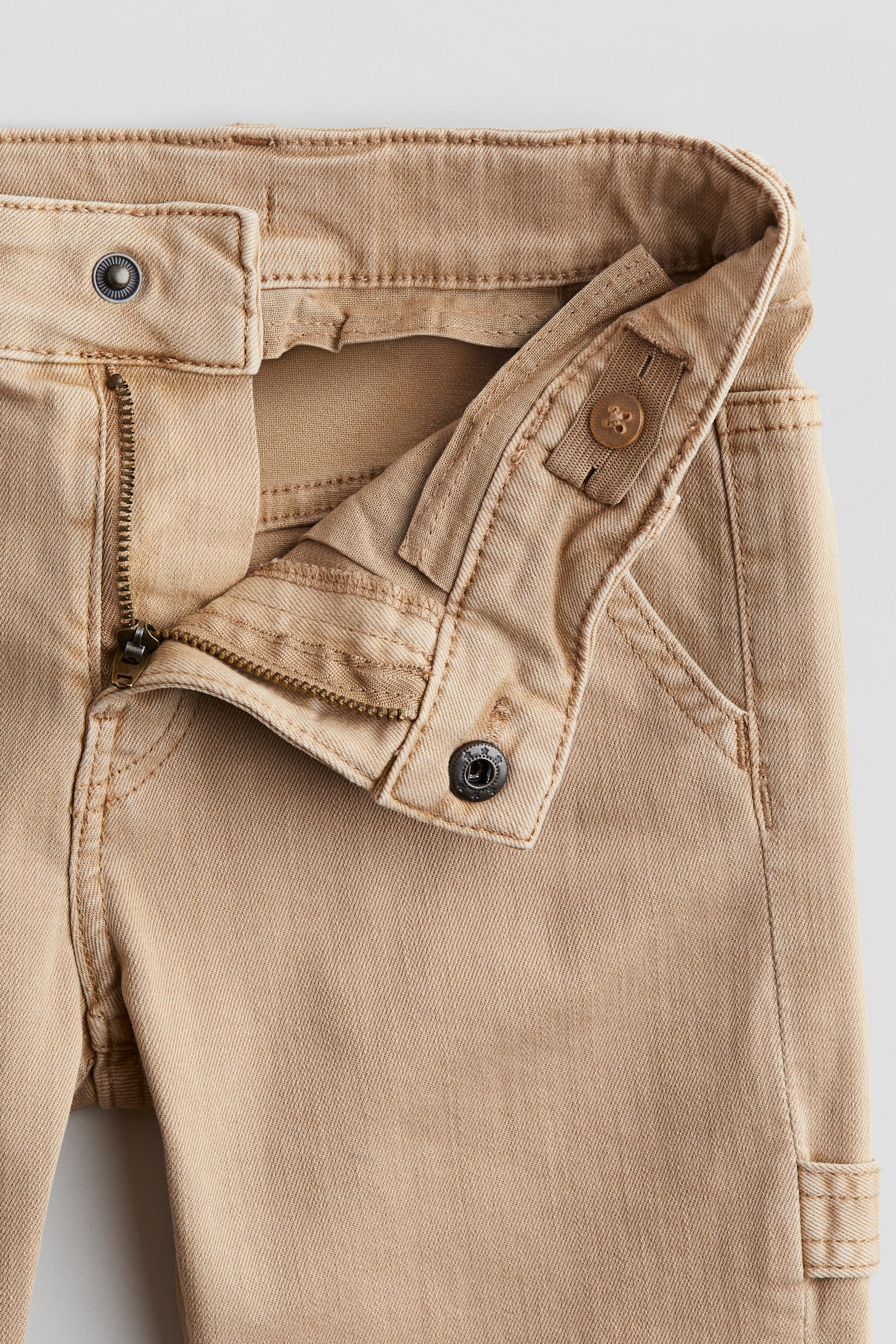 Relaxed Fit Carpenter trousers - Beige/Denim blue - 4