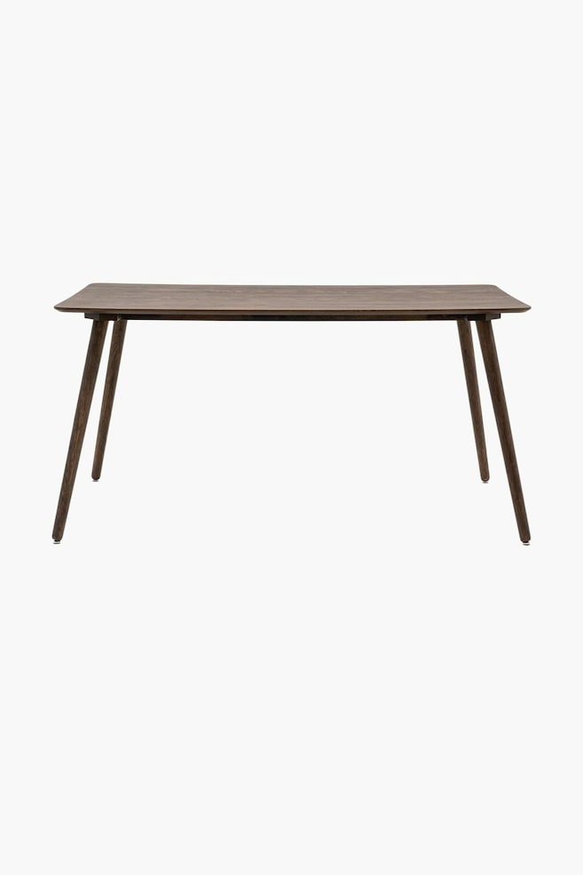 Wood Veneer Dining Table - Dark Wood/Natural - 1