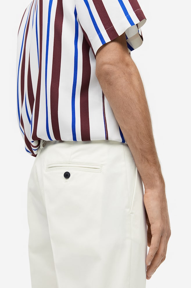 Pantalon Slim Fit Cropped - Blanc/Beige/Noir - 5