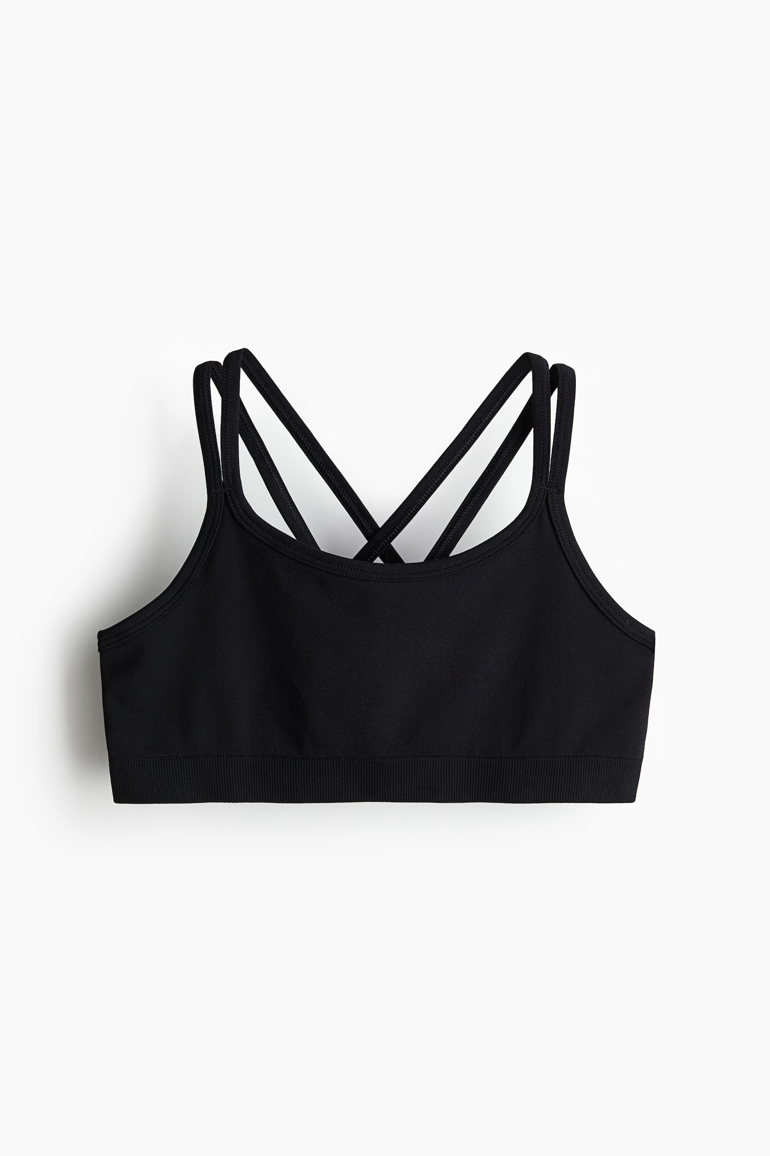 Seamless Activewear Top In DryMove™ - Black - 1