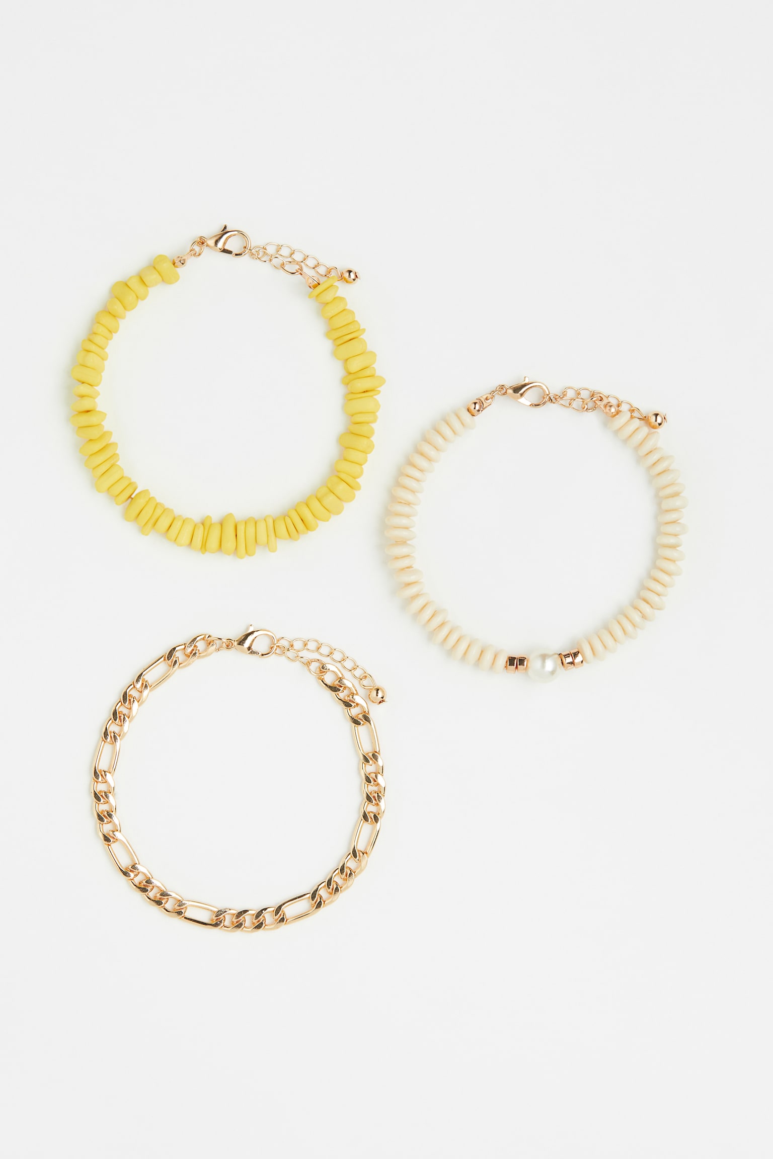 3-pack Bracelets - Gold colour/Yellow - 1