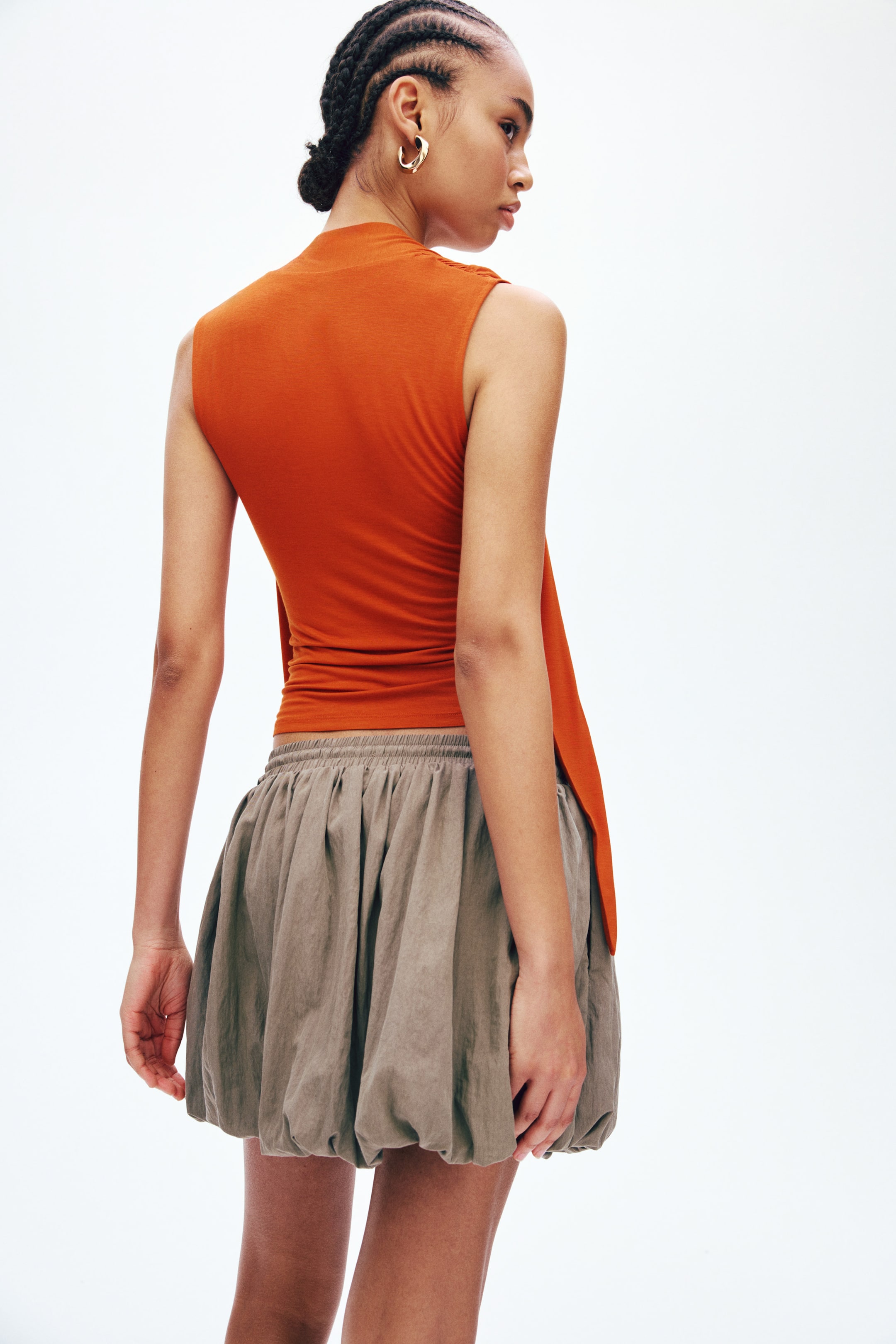 Top with Scarf Collar