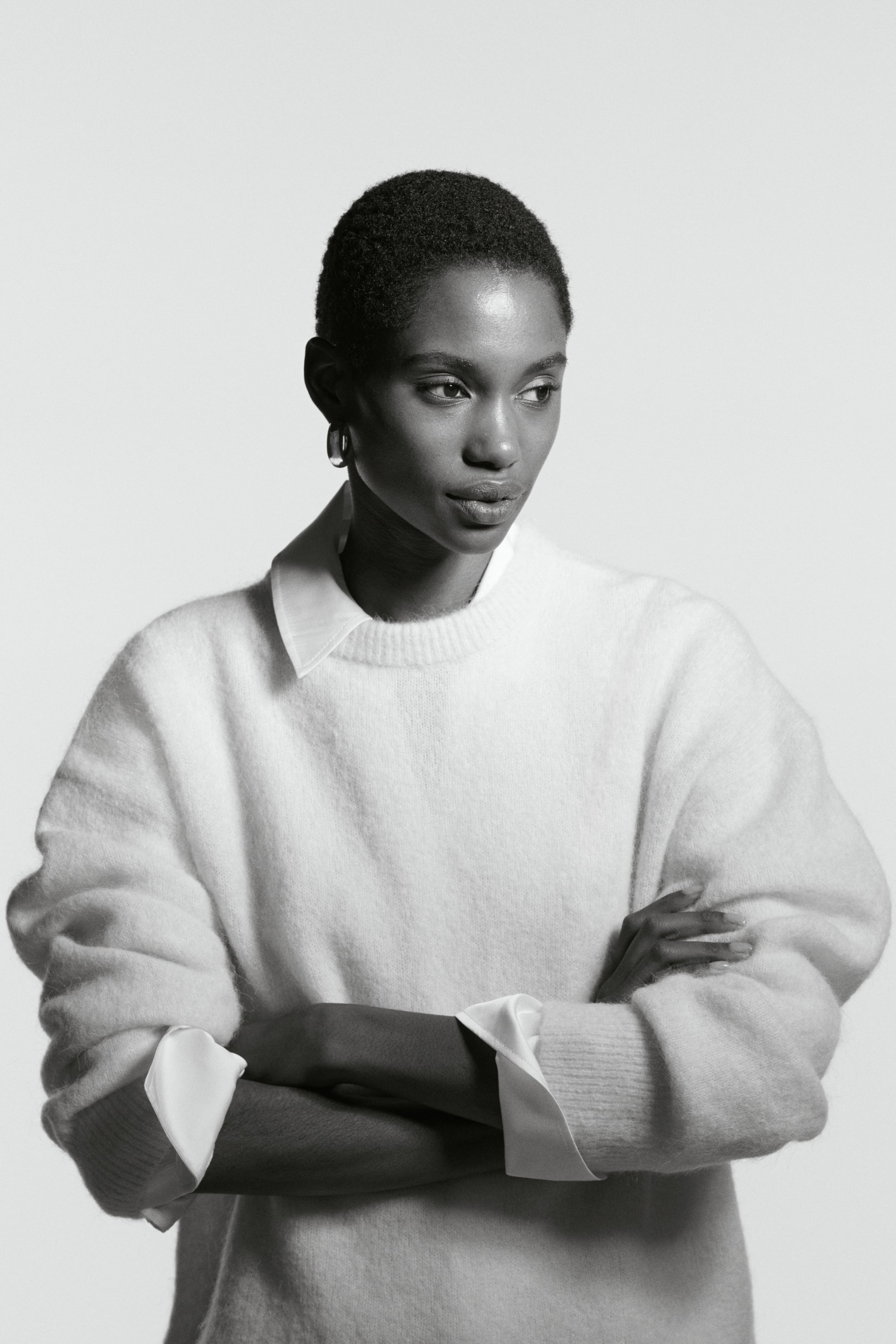 Visualizza immagine più grande: Pullover oversize in misto alpaca - Light beige - DONNA | H&M IT 1